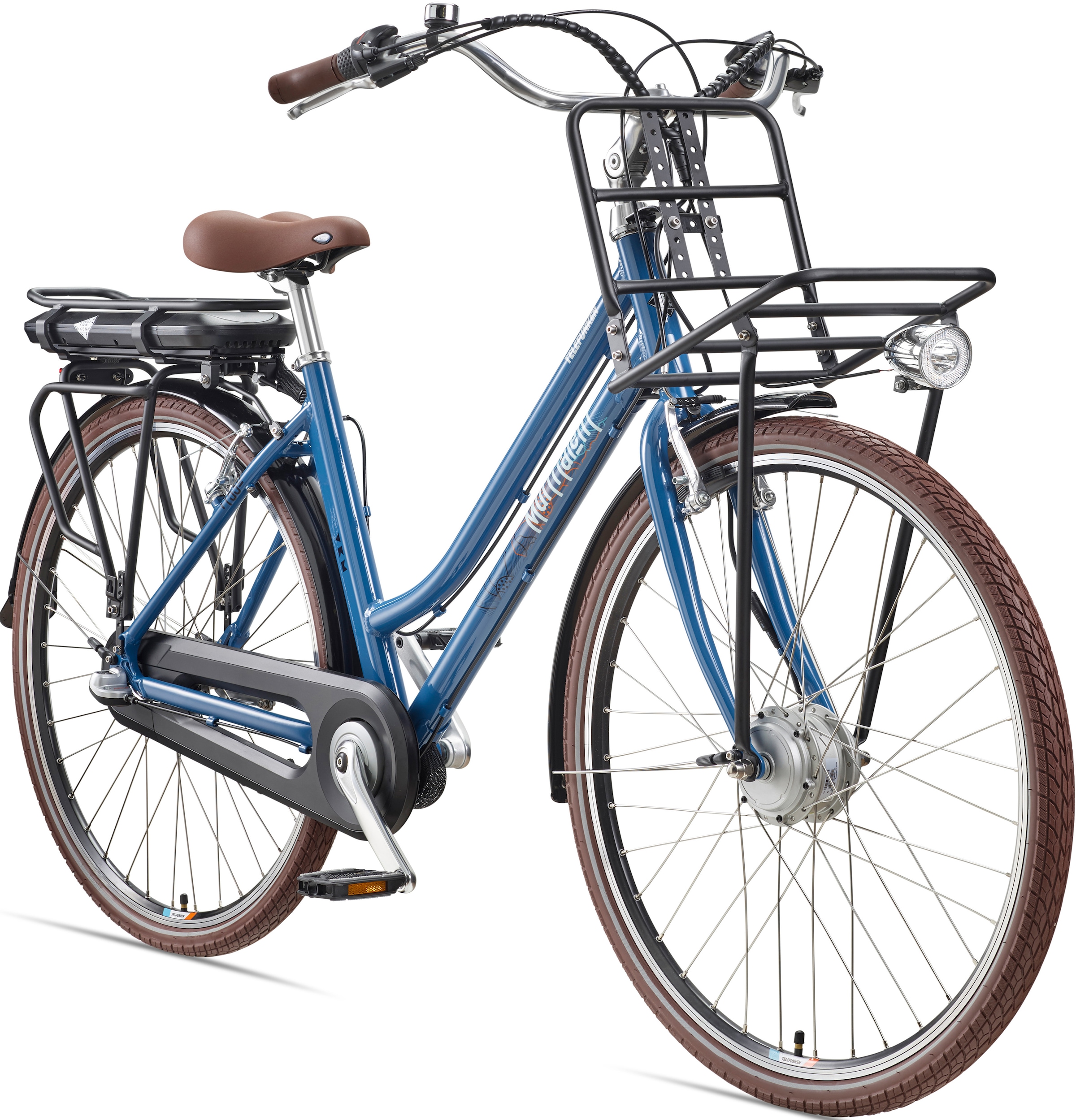 Telefunken E-Bike »Multitalent RT530«, 3 Gang, Shimano, Nexus, Frontmotor 250 W, Pedelec, Elektrofahrrad für Damen u. Herren, Cityrad