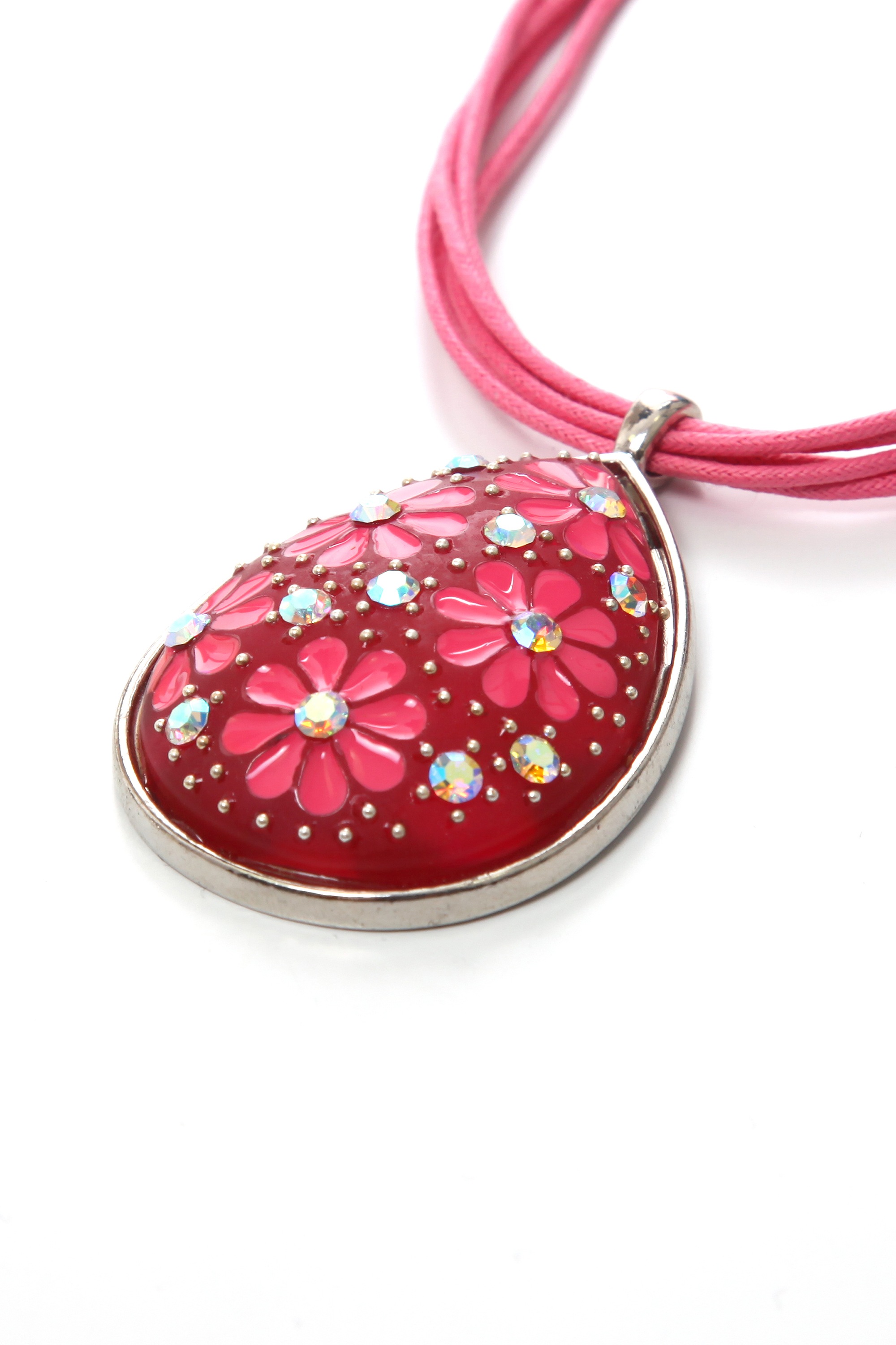 Thumbnail - Allgäu Rebell Kette mit Anhänger "Henrike" mit schimmernden Glassteinen