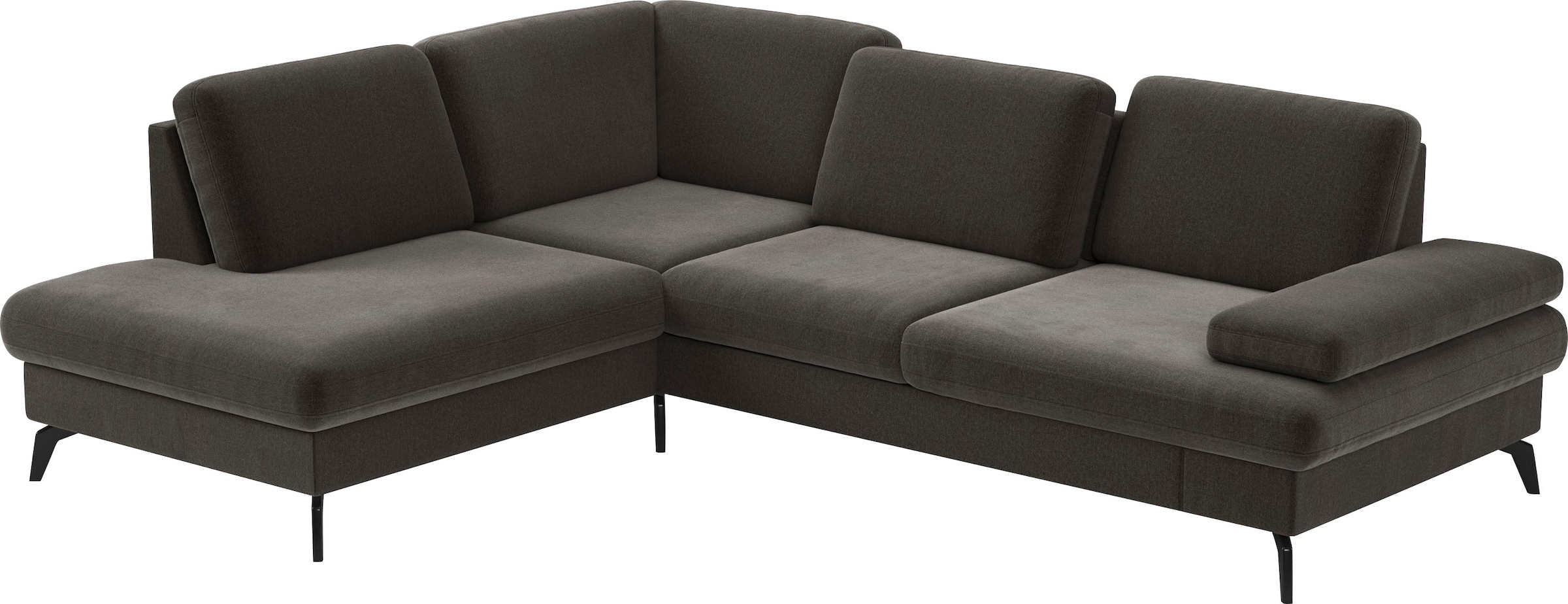 sit&more Ecksofa »Morris L-Form, inkl. Sitztiefenverstellung« wahlweise mit Armteilverstellung, Bettfunktion & Bettkasten