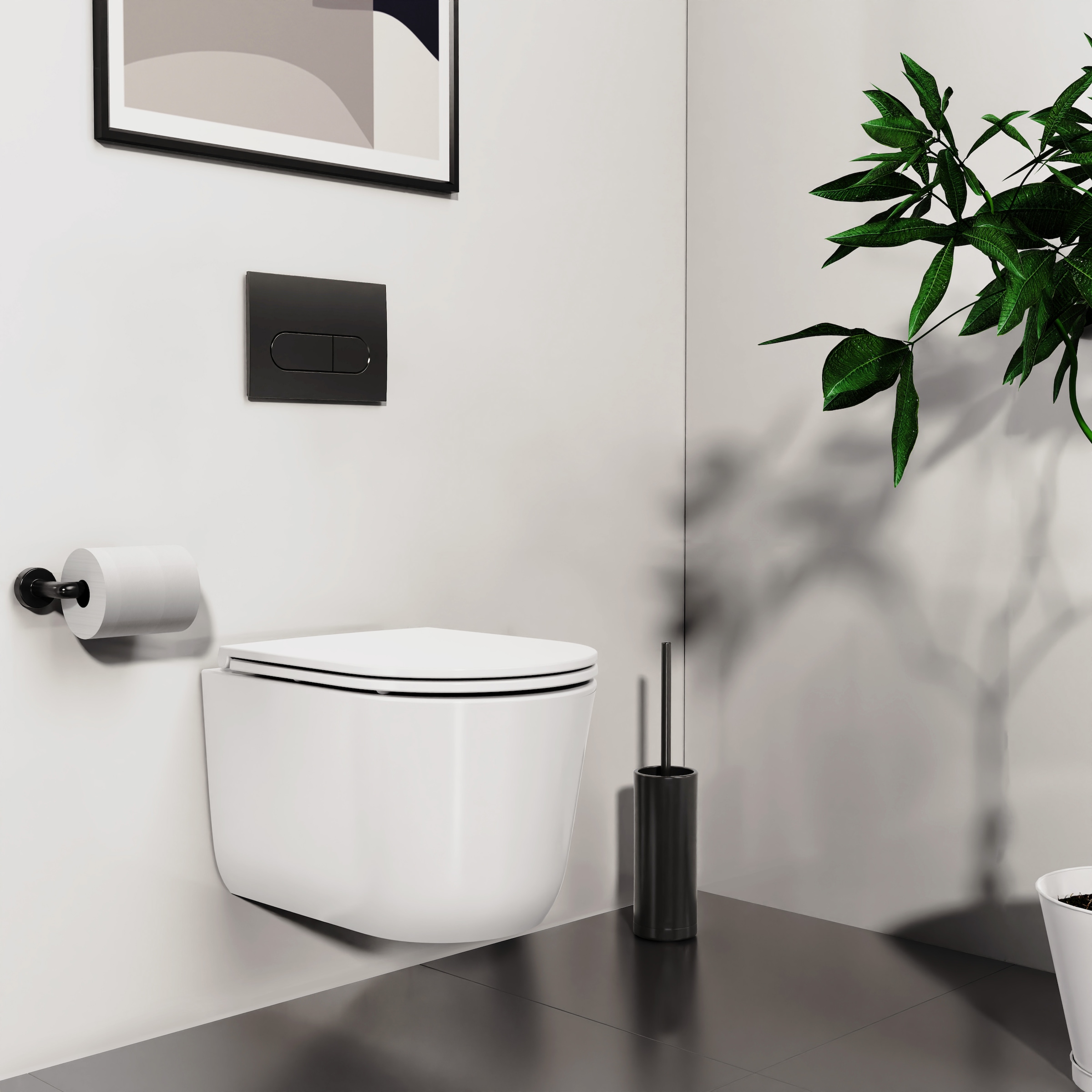 welltime Tiefspül-WC »Cascata« Vortex-Flush