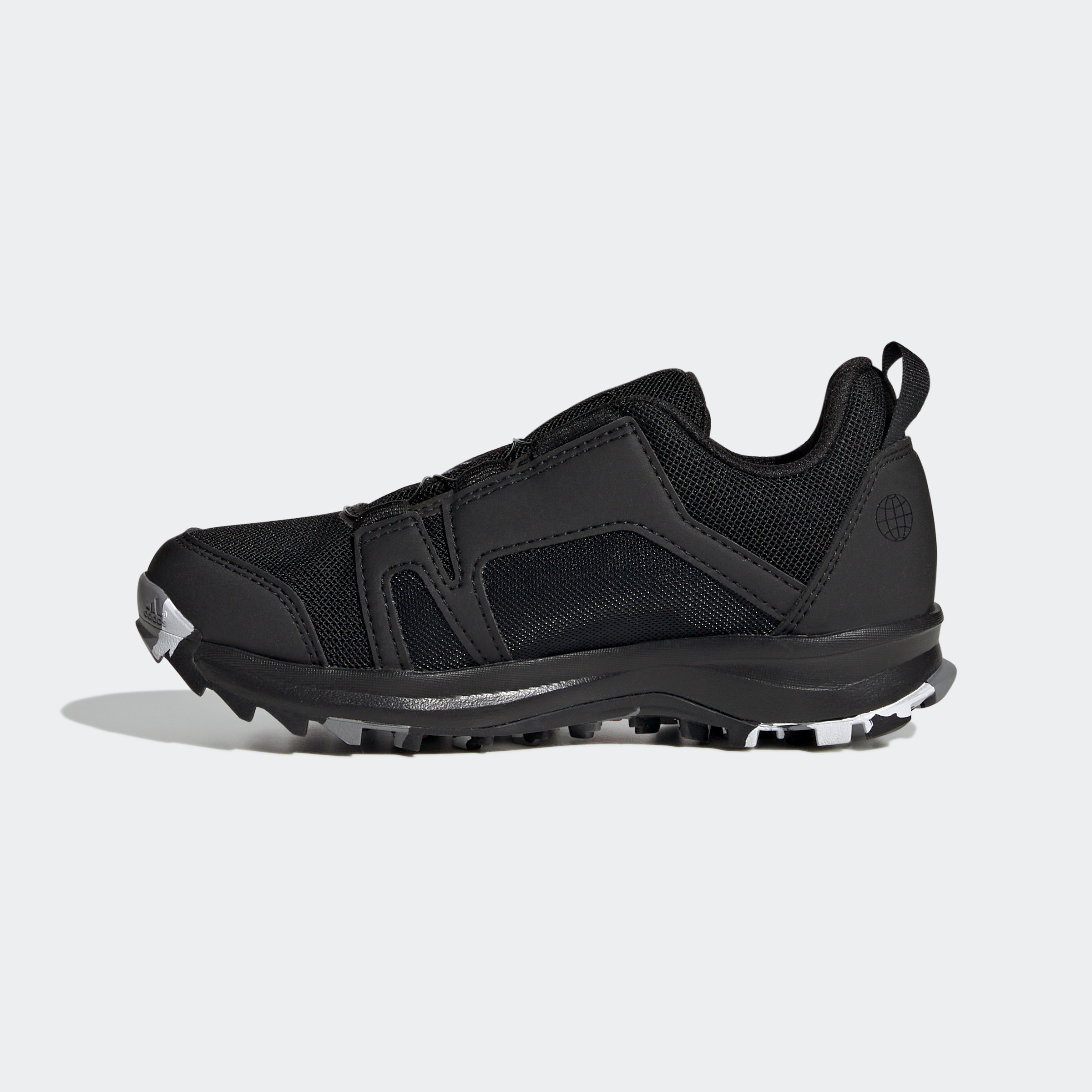 Trailrunningschuh ADIDAS TERREX "AGRAVIC BOA RAIN.RDY TRAILRUNNING", Mädchen, Gr. 39, schwarz-weiß (core schwarz, ftwr weiß, grau three), Synthetik, Textil, Schuhe, wasserdicht, für Kinder & Jugendliche 2