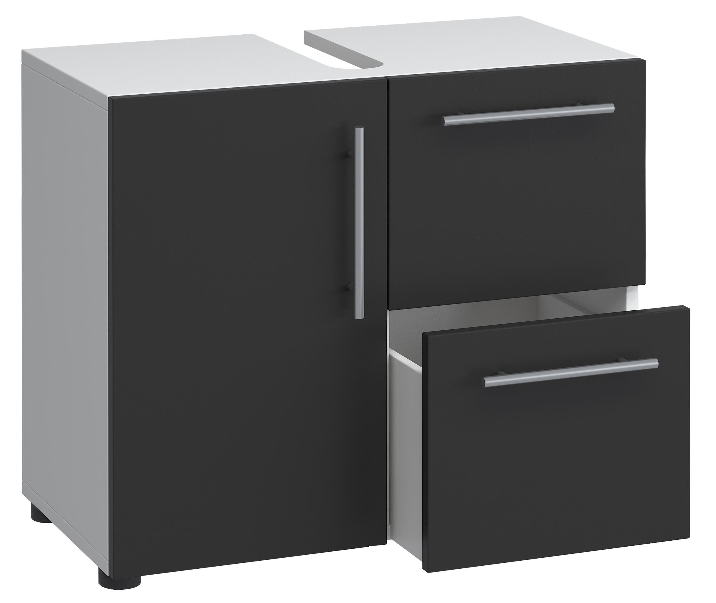 VCM Waschbeckenschrank "Holz Badmöbel Badunterschrank Flandu Schublade" 1 Stk. tlg.