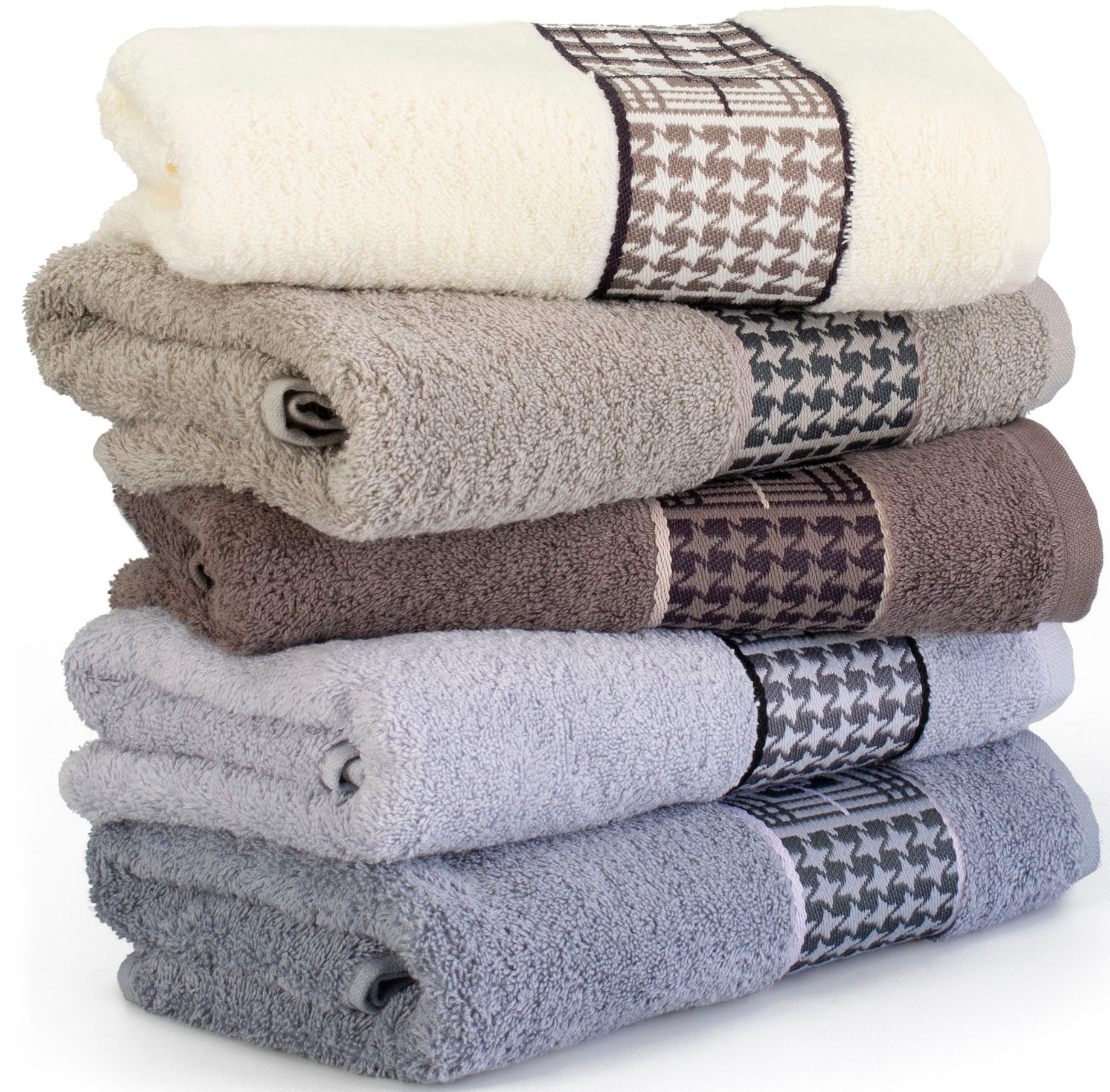 Möve for frottana Handtuch "Fjord" mit tollem Uni Karo günstig online kaufen