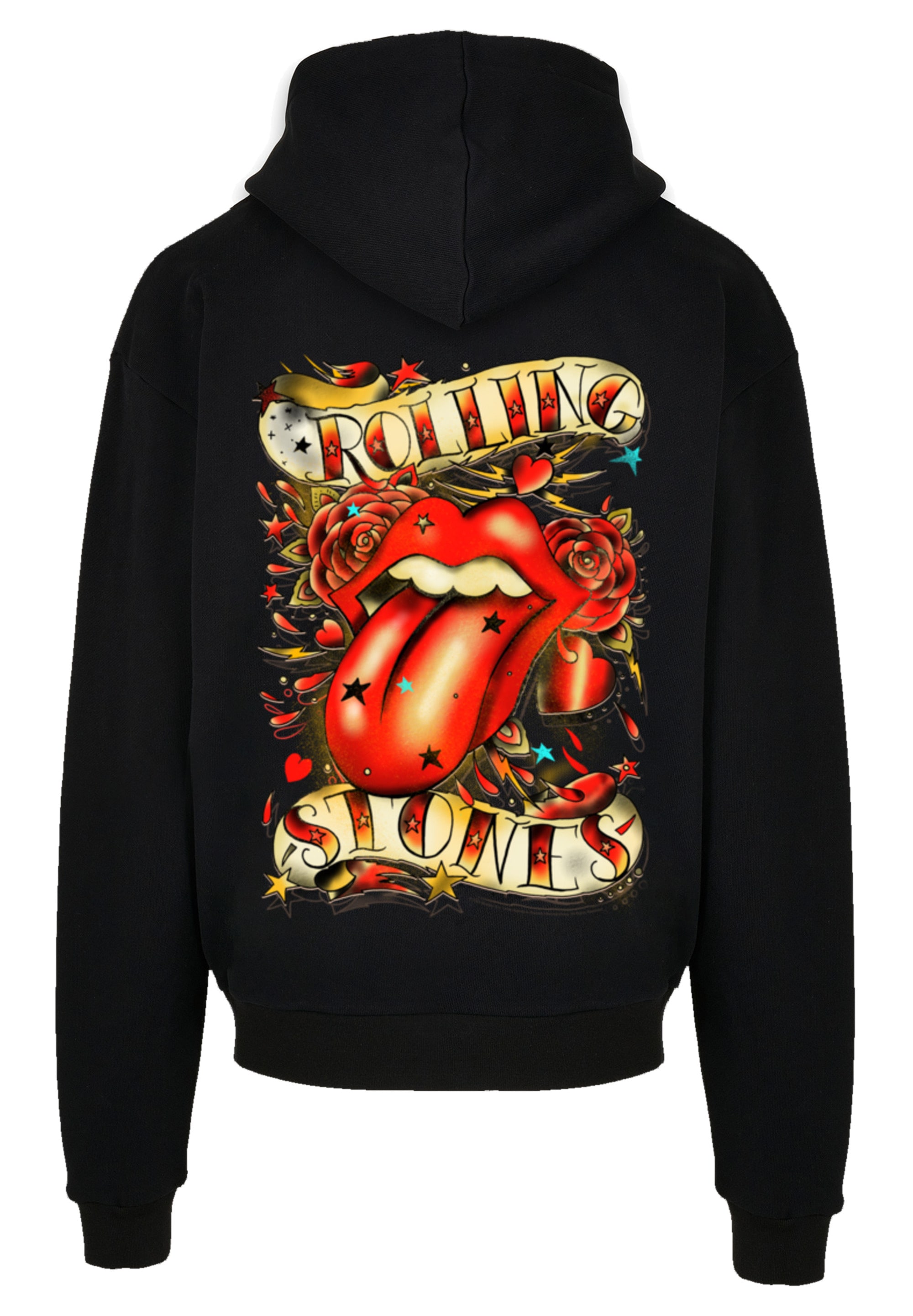 F4NT4STIC Kapuzenpullover "The Rolling Stones Tongue And Stars", Musik, Ban günstig online kaufen