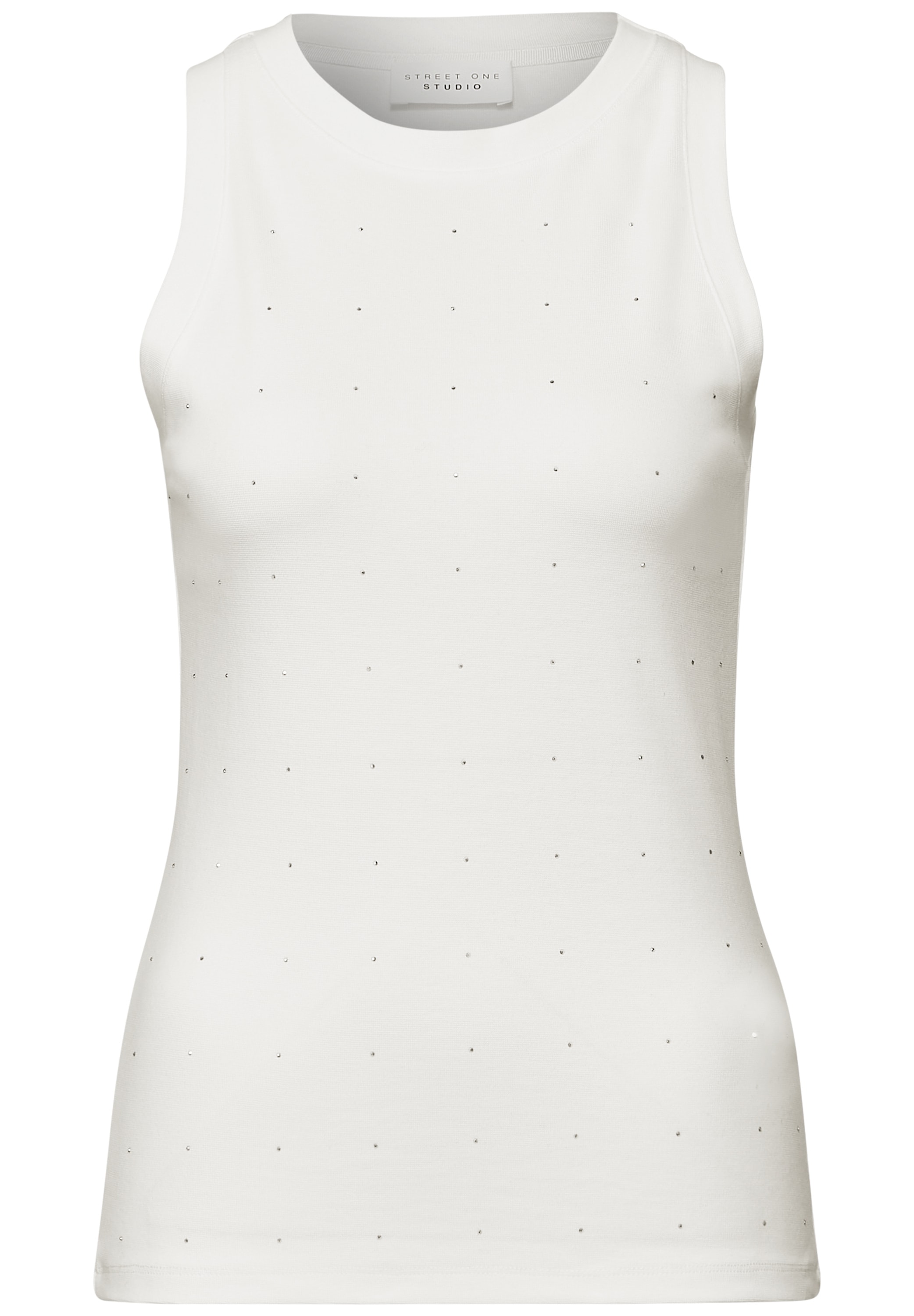 STREET ONE STUDIO T-Shirt, aus Baumwolle mit Stretchante