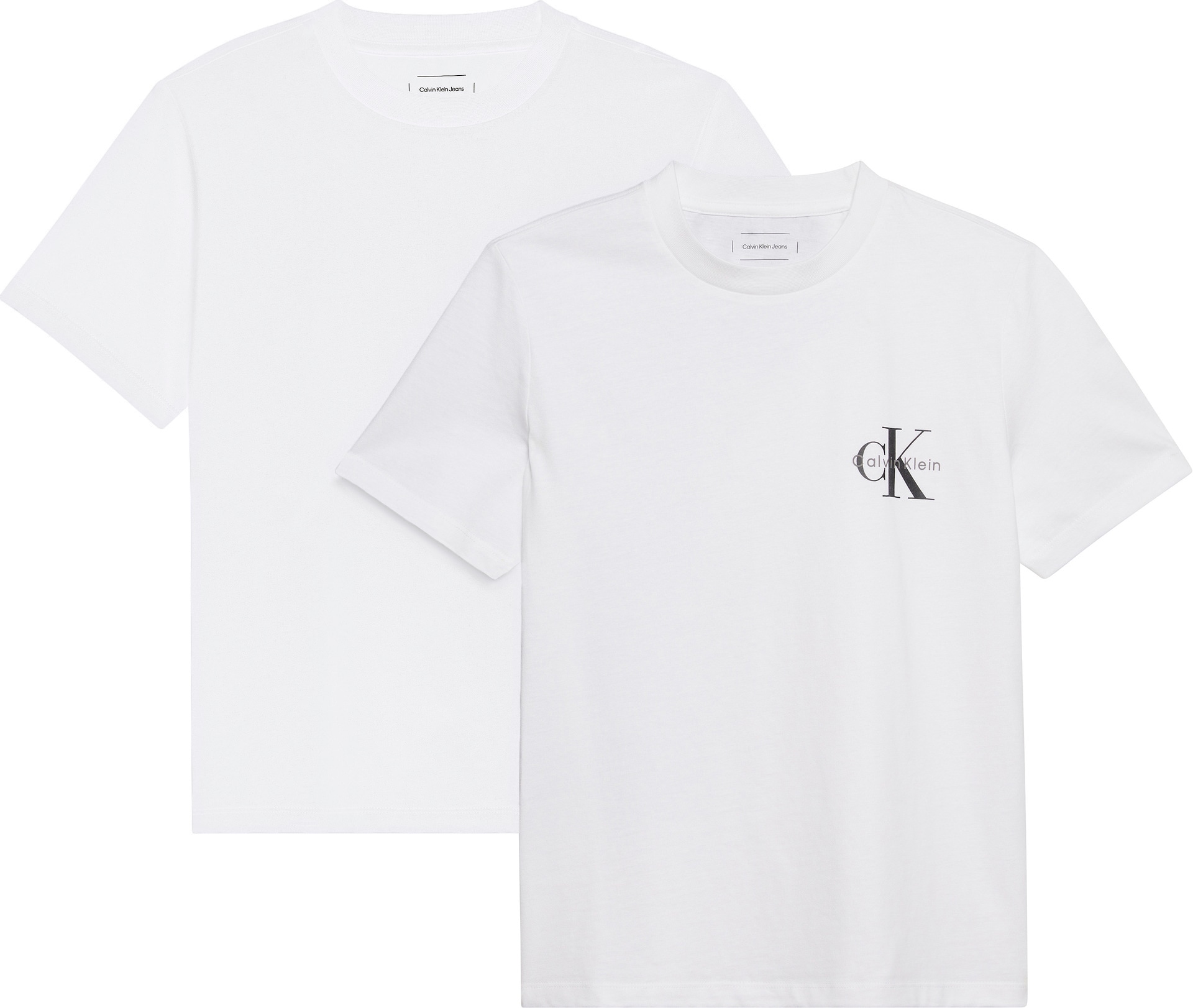 Calvin Klein Jeans T-Shirt "MONOLOGO CN 2 PACK TEE" Packung, 2er-Pack, 2 St günstig online kaufen
