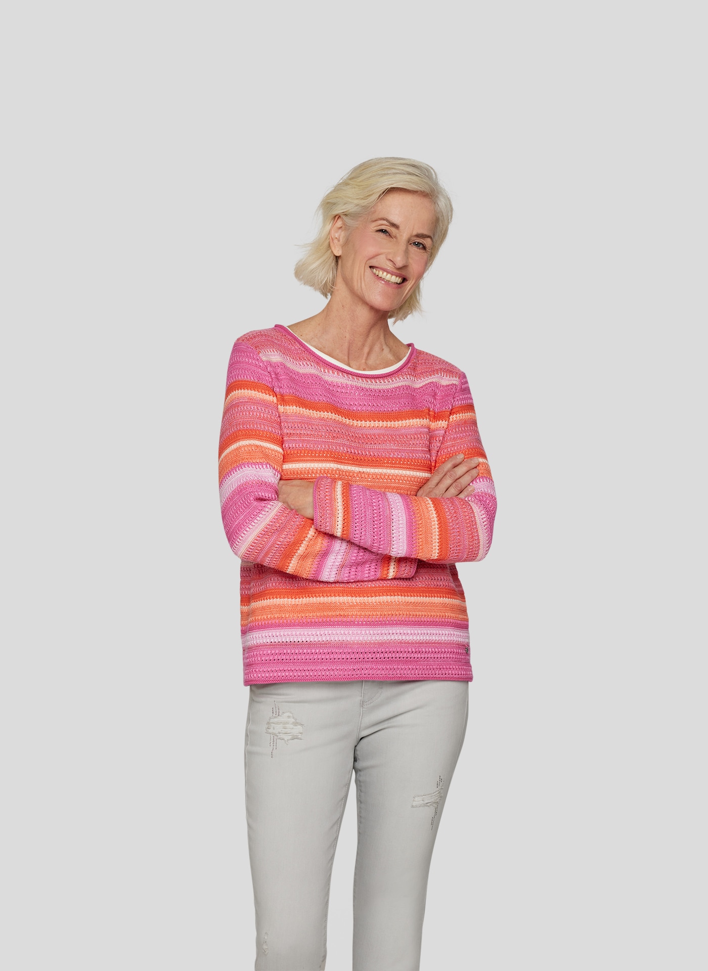 Rabe Strickpullover »Rabe Farbenfroher Strickpullover«