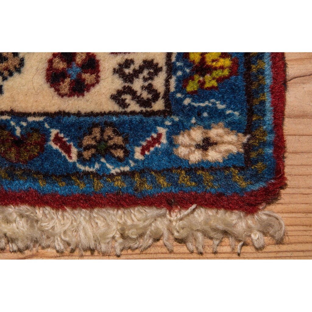morgenland Wollteppich »Yalameh Teppich handgeknüpft beige«, rechteckig