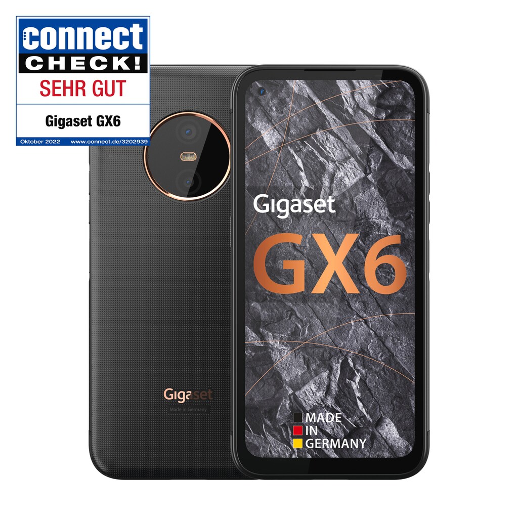 Gigaset Smartphone »GX6«, Schwarz, 16,76 cm/6,6 Zoll, 128 GB Speicherplatz, 50 MP Kamera