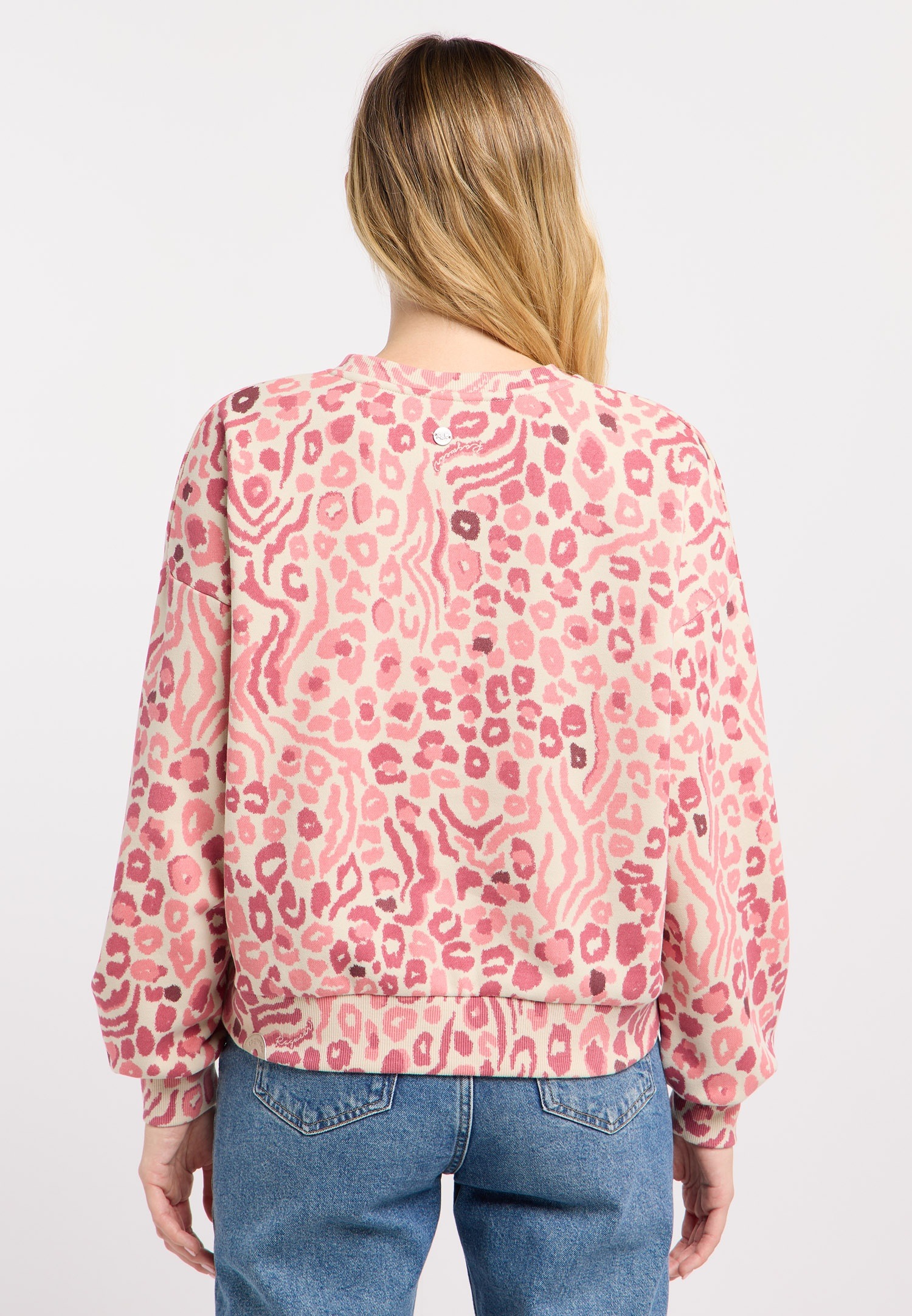 Ragwear Sweatshirt »WUSS PRINT«, Elastische Baumwollmischung und softem Finish mit Allover-Print
