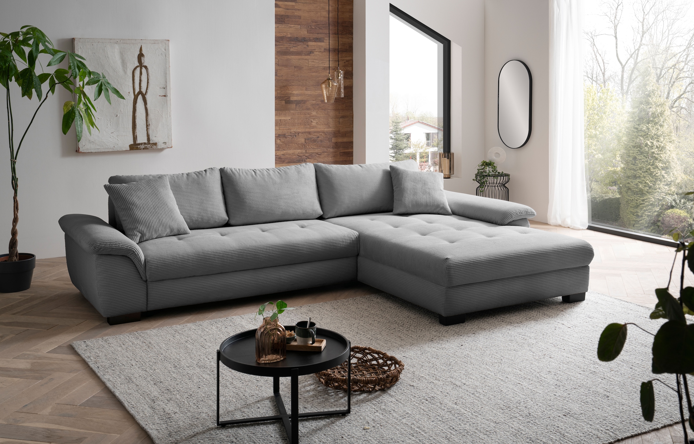 Mr. Couch Ecksofa "Dario, L-Form, mit Bett und Bettkasten", wahlweise mit K günstig online kaufen
