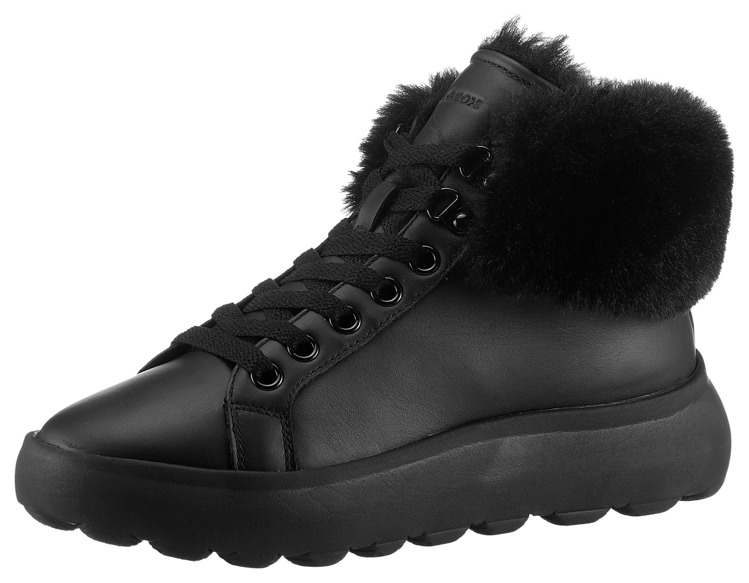 Geox Winterboots "D SPHERICA", High Top Sneaker, Schnürboots, Winterboots mit Plateausohle