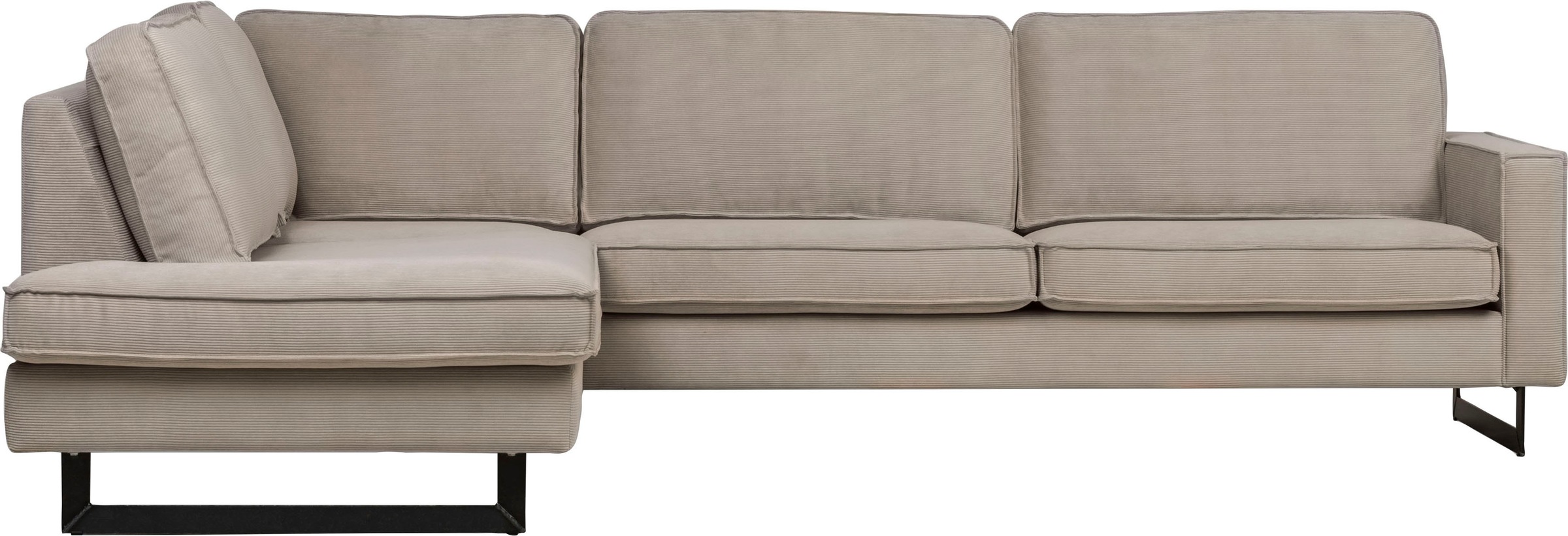 Places of Style Ecksofa "Pinto, 290 cm, Cord, Chenille, Lederoptik, Ottoman günstig online kaufen