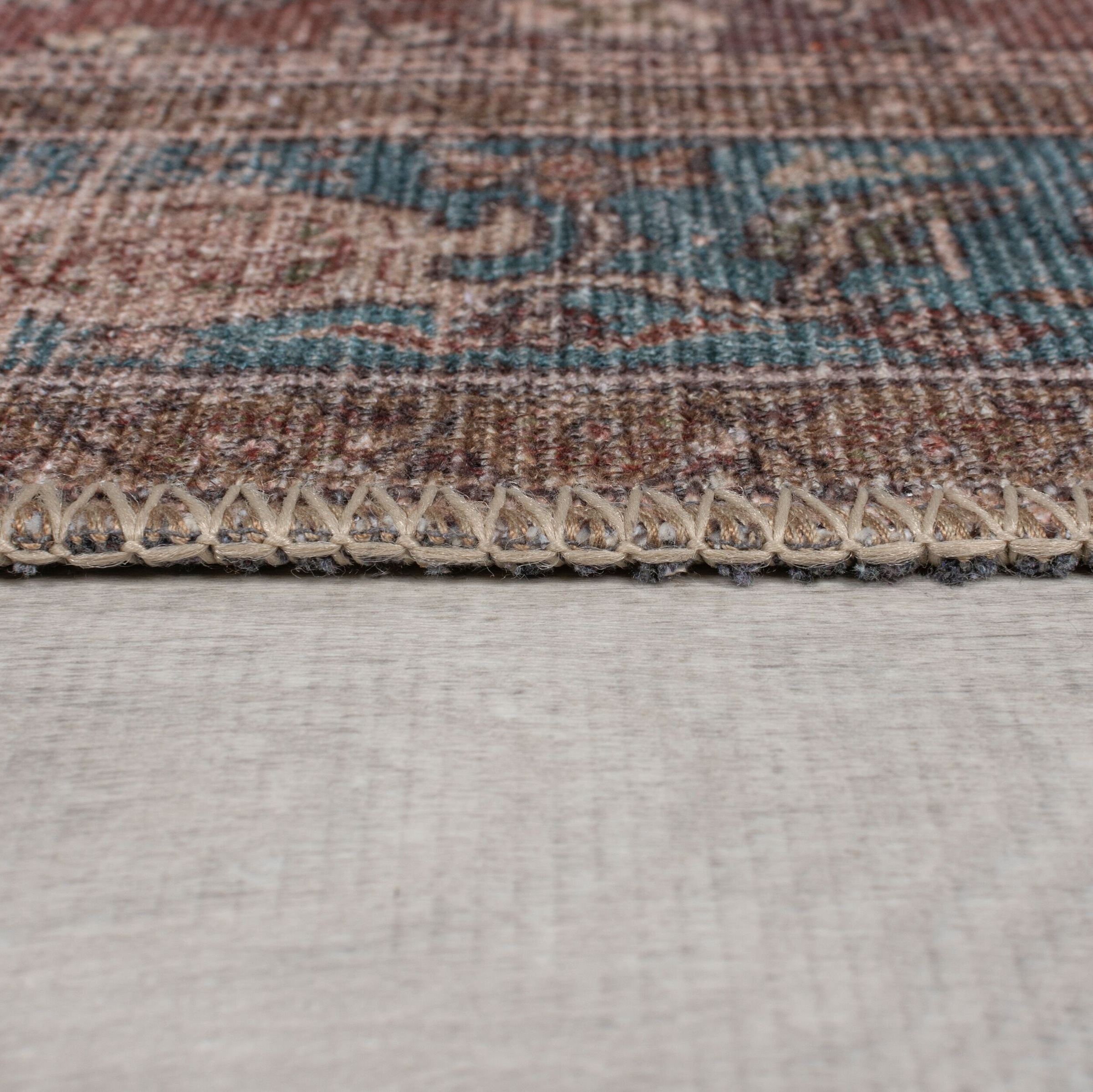 FLAIR RUGS Teppich »Cyra«, rechteckig, 4 mm Höhe, Waschbarer Traditioneller Teppich