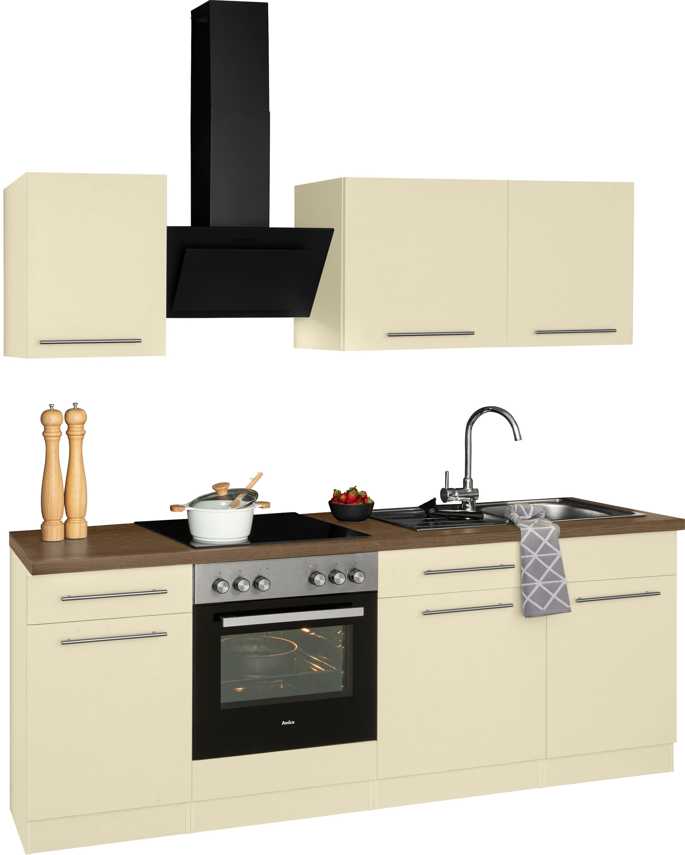 wiho Küchen Breite »Unna«, mit | BAUR Küchenzeile bestellen cm 220 E-Geräten