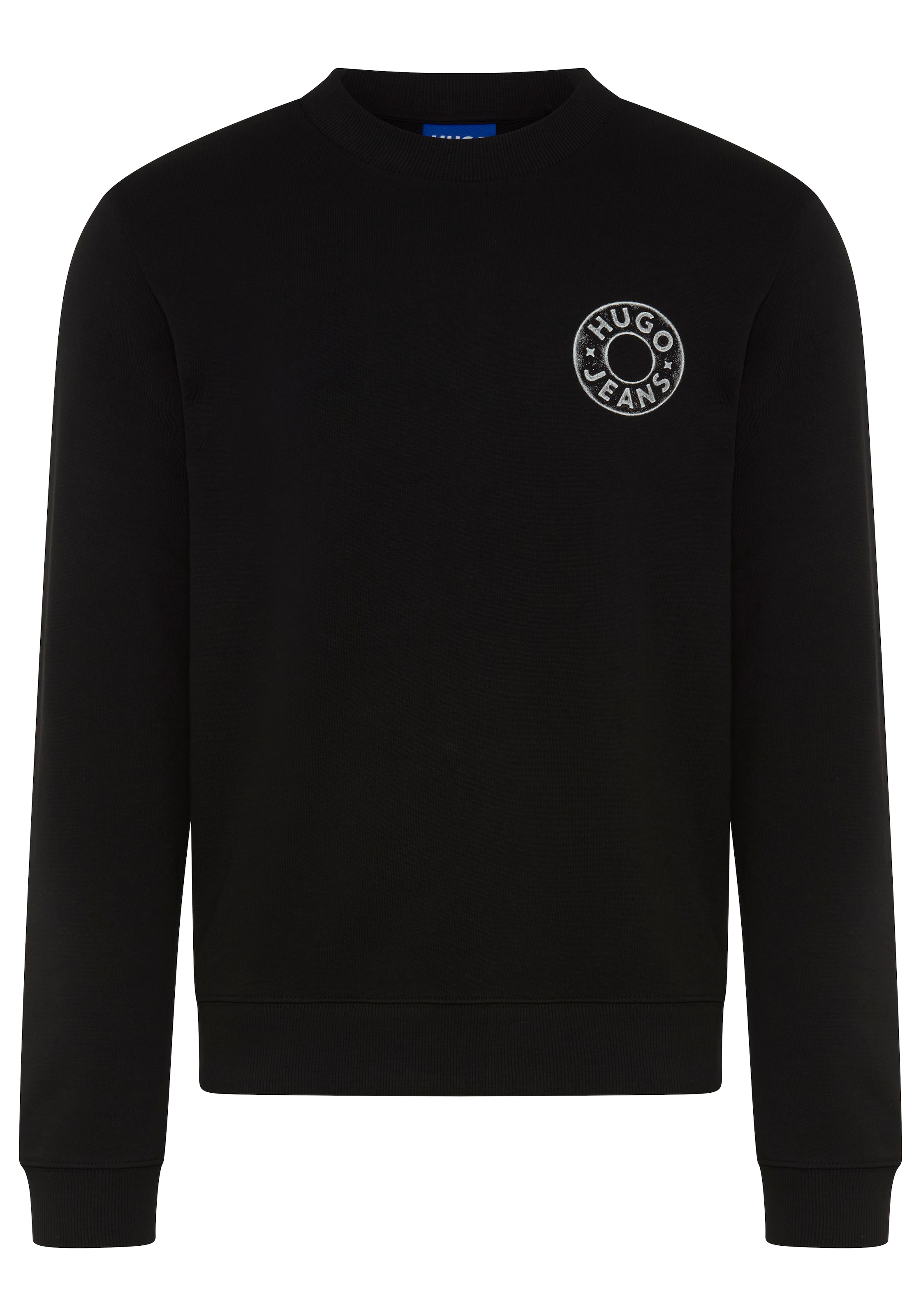 HUGO Sweatshirt »Nedos«, Rundhalsausschnitt, Regular Fit, reine Baumwolle
