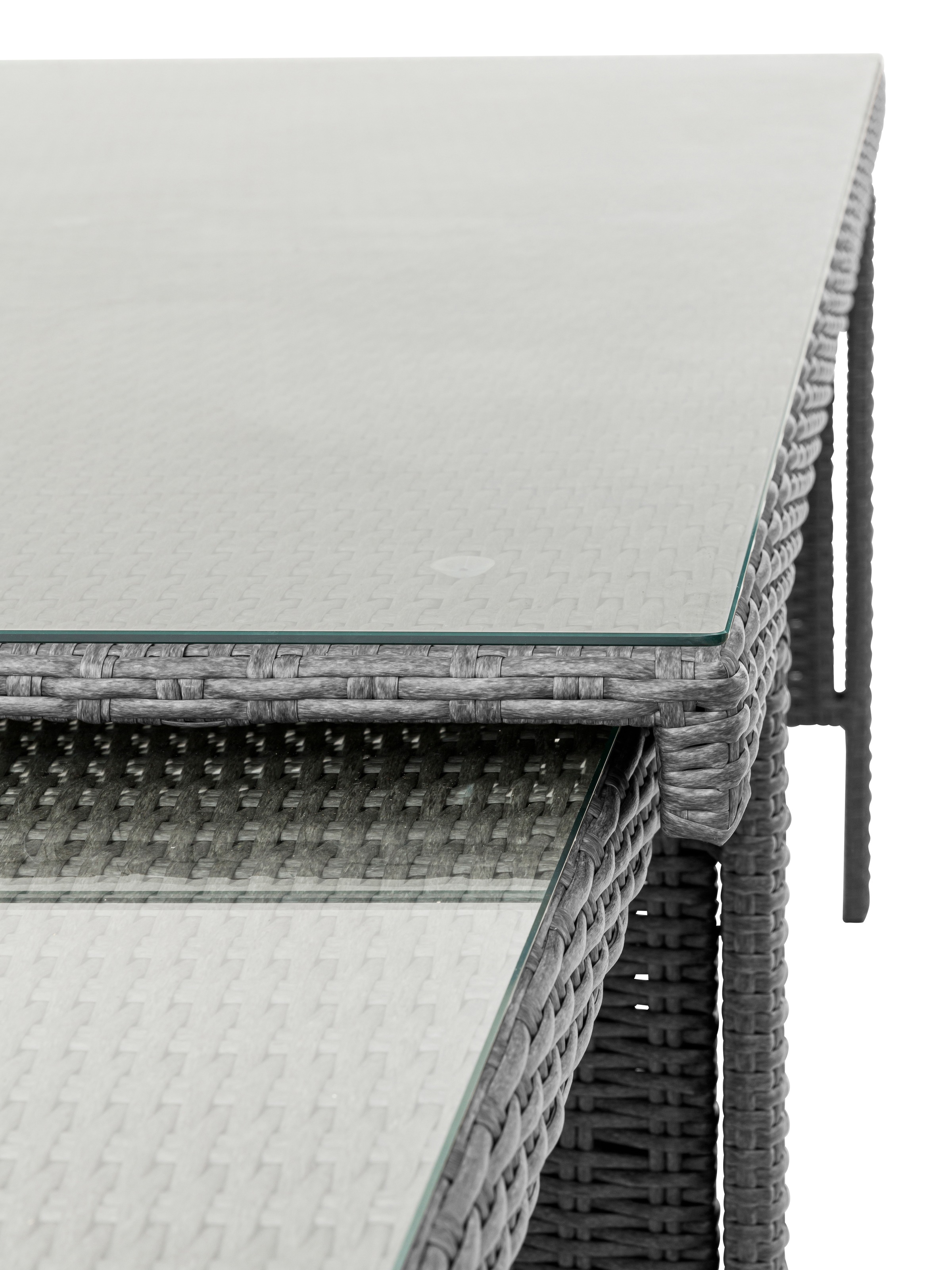 KONIFERA Garten-Essgruppe »»New Paris««, (Set, 31 tlg., 10 Sessel, Tisch ausziehbar Tisch 100x200-324,5x74 cm), Rückenlehne verstellbar, inkl. Auflagen