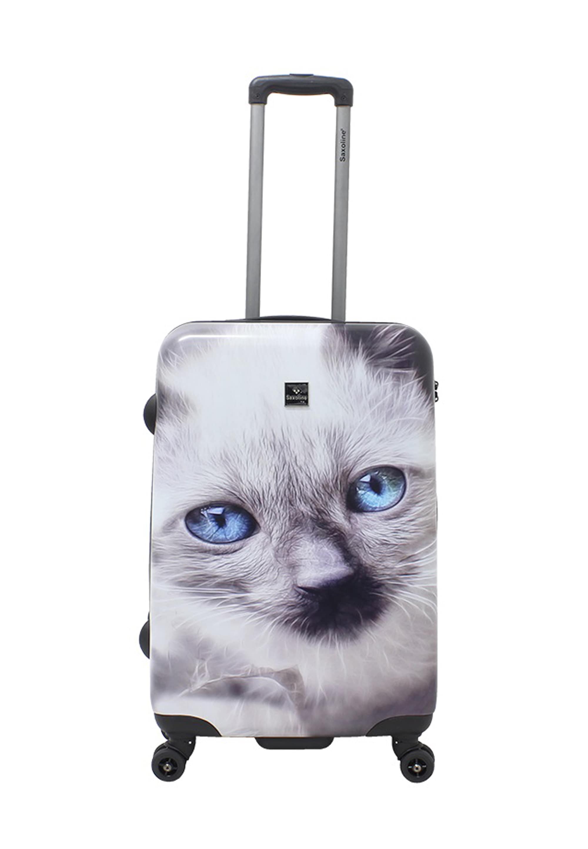 Saxoline® Koffer »White Cat«, mit praktischen Tragegriffen
