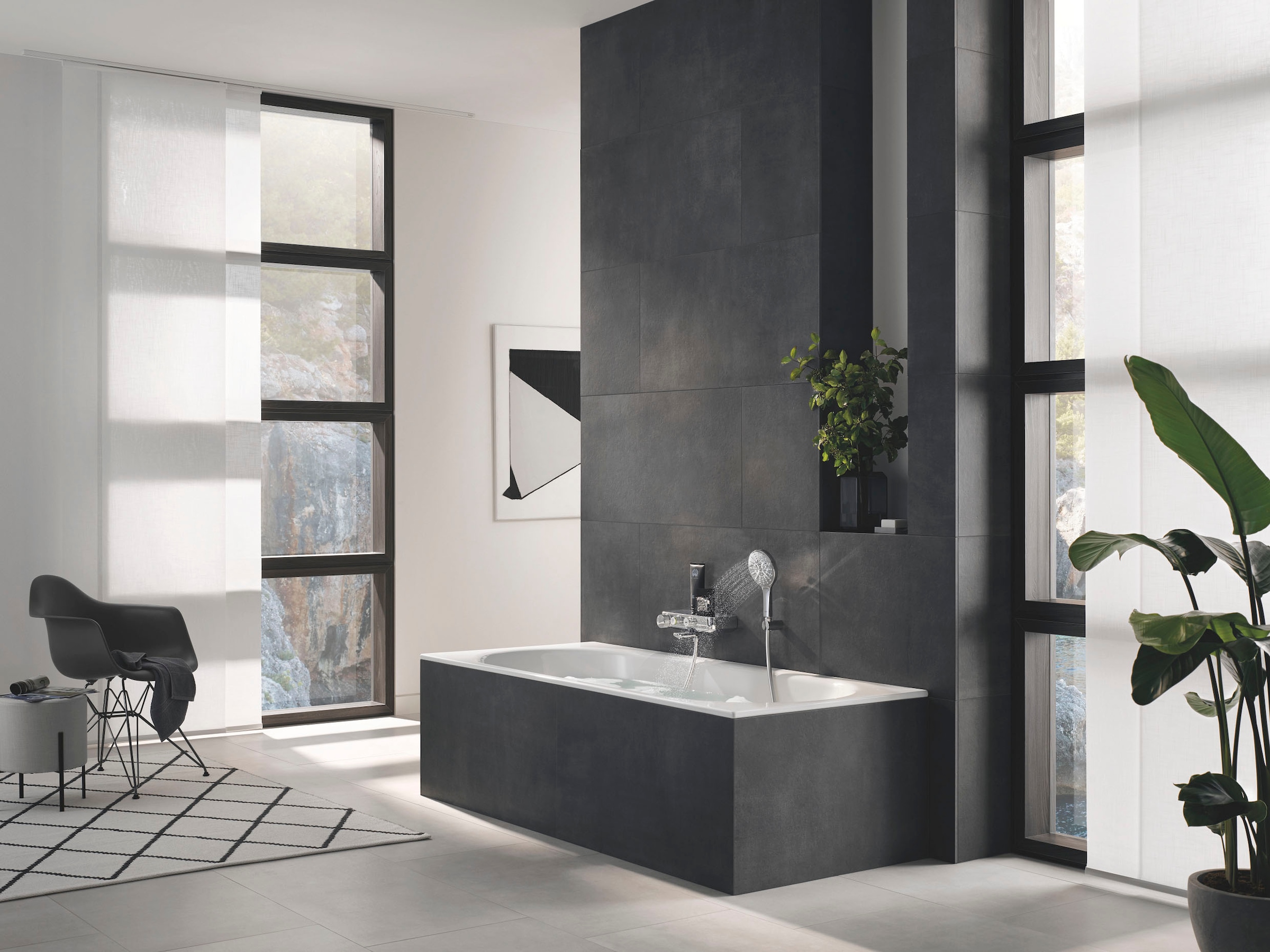 Grohe Wannenarmatur »Grohtherm SmartControl«, mit Wassersparfunktion