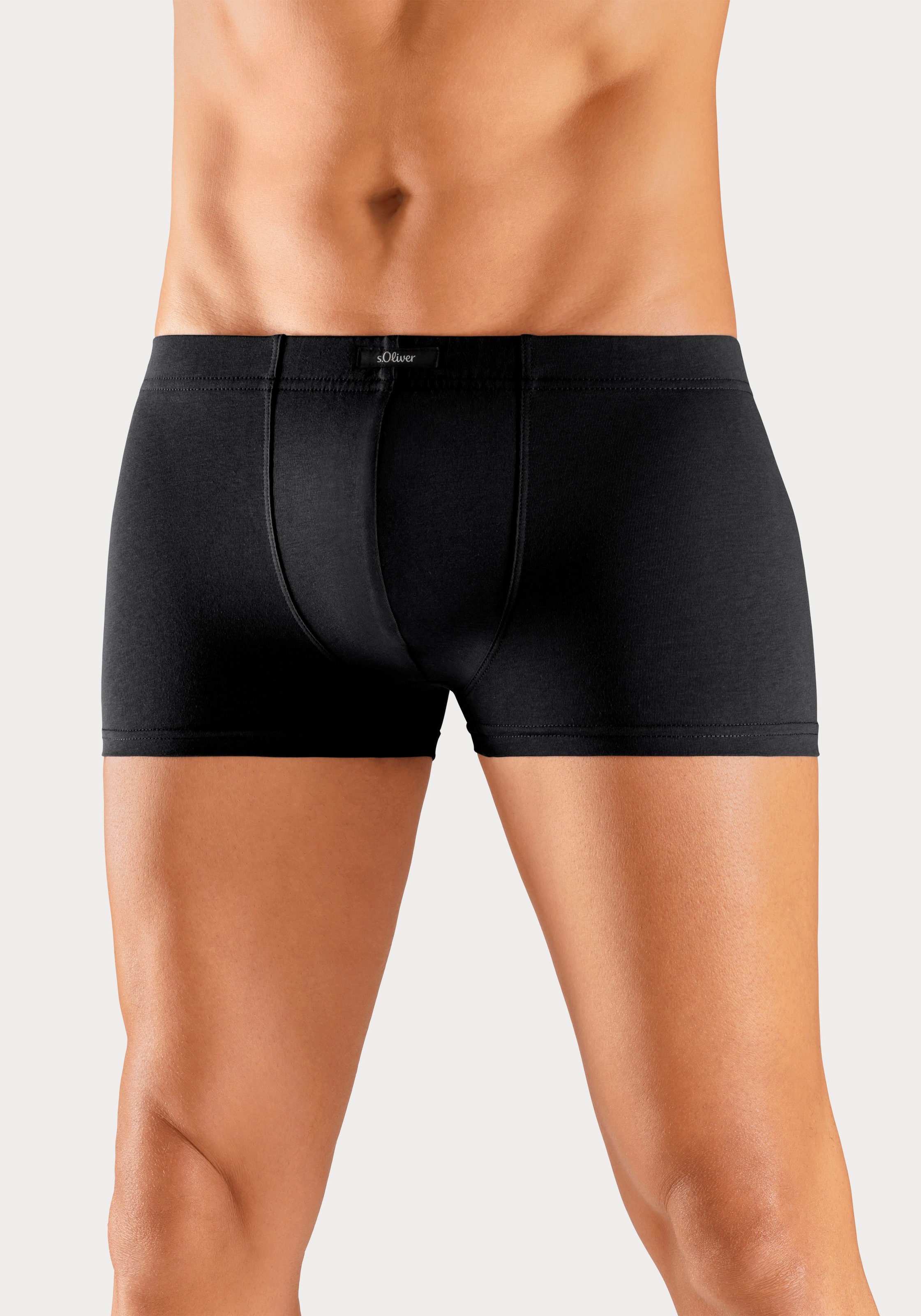 s.Oliver Hipster Dose, 4 Stk. tlg., knapp sitzende Boxershorts aus Baumwoll günstig online kaufen