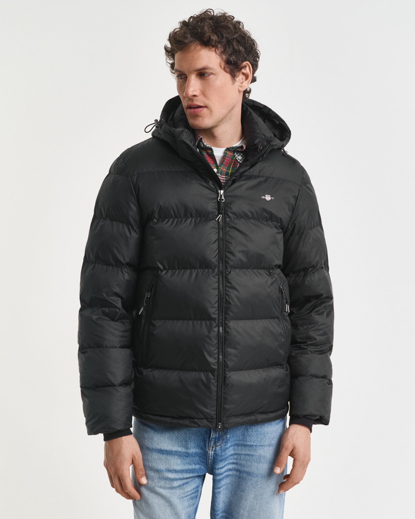 Gant Steppjacke "ACTIVE CLOUD JACKET" mit Kapuze regular fit, abnehmbare Kapuze, 2-Wege-Reißverschluss