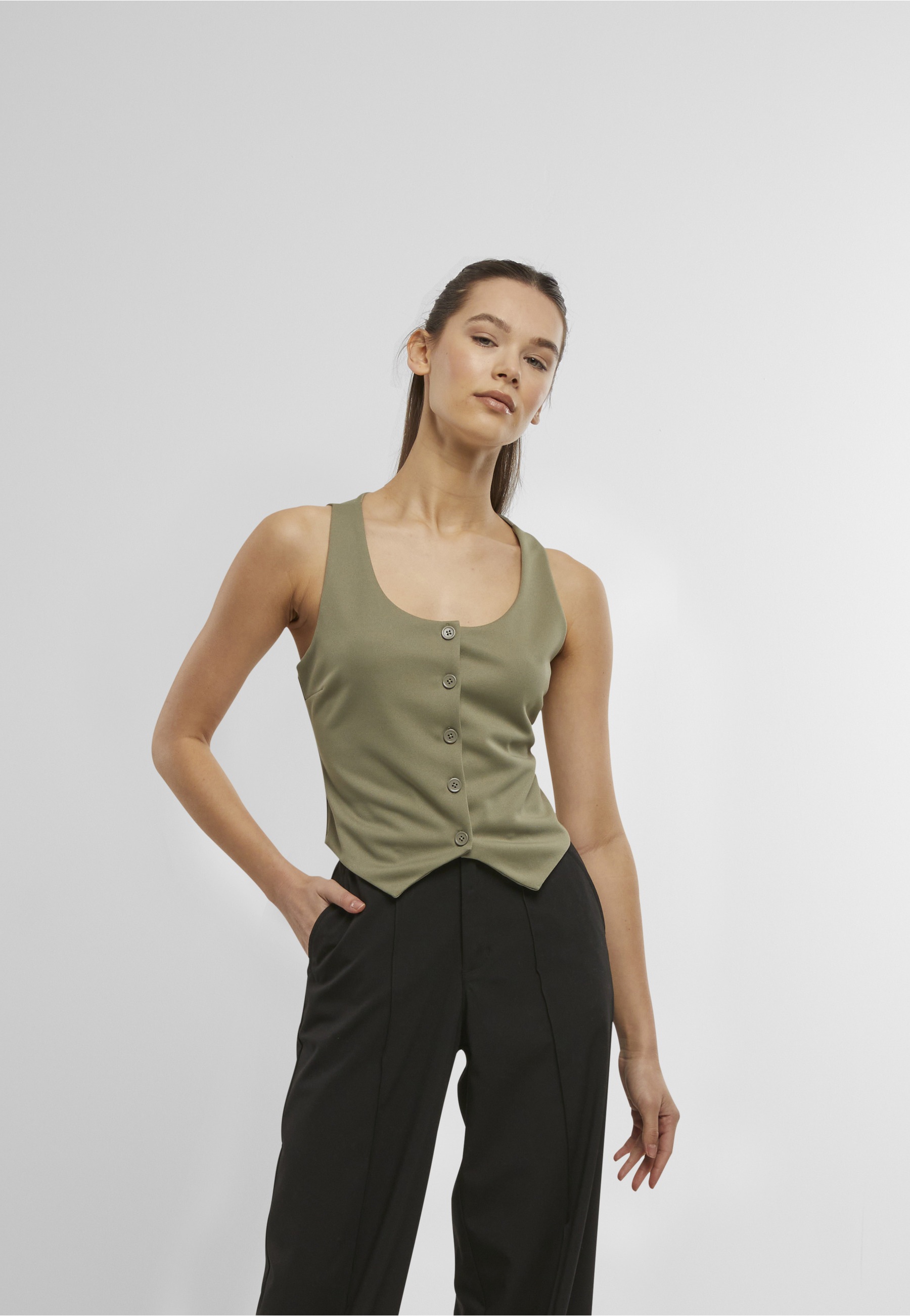 URBAN CLASSICS Steppweste »Urban Classics Ladies Jersey Vest«