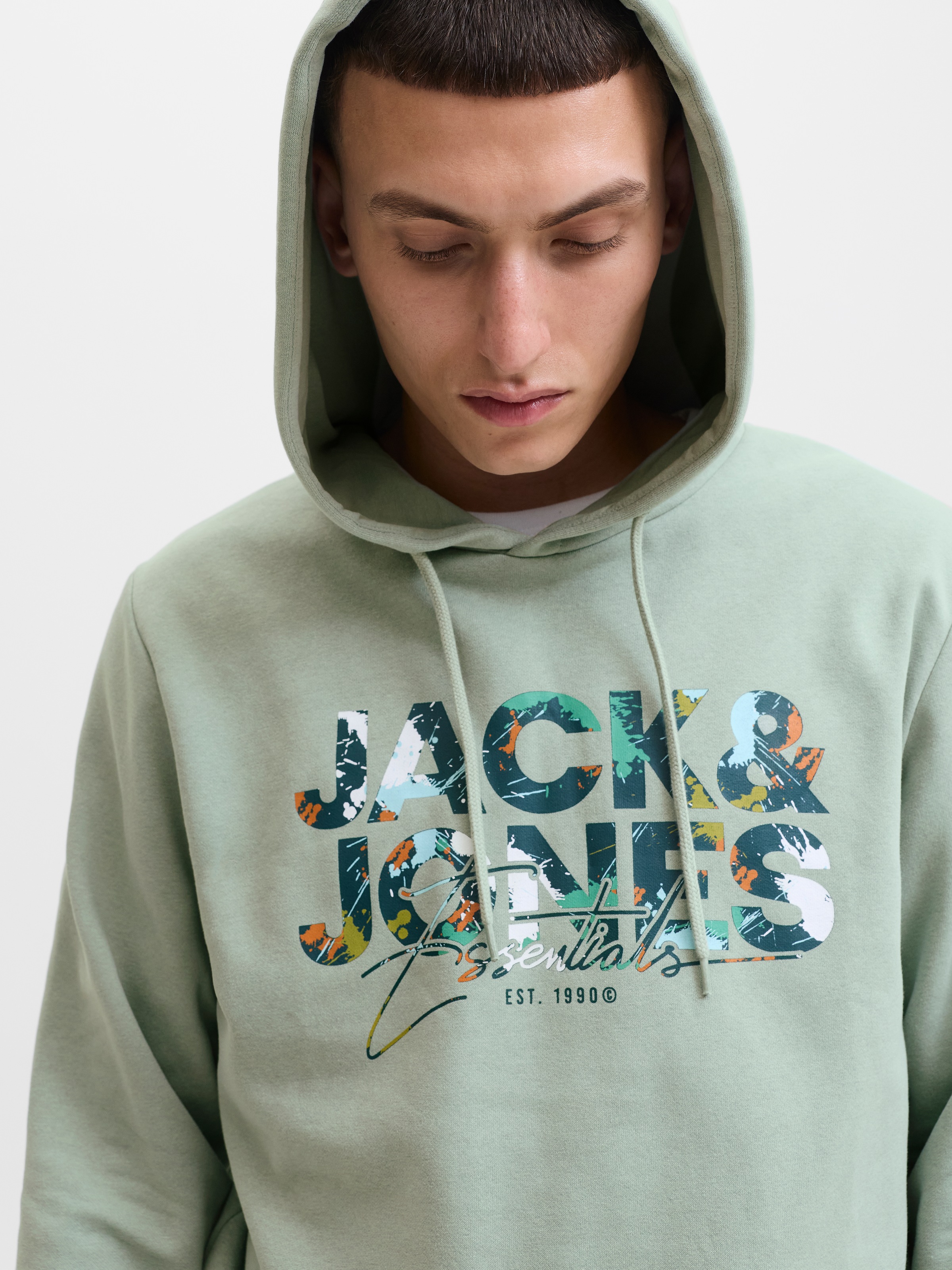 Jack & Jones Kapuzensweatshirt "JJGEPLAS SWEAT HOOD" günstig online kaufen