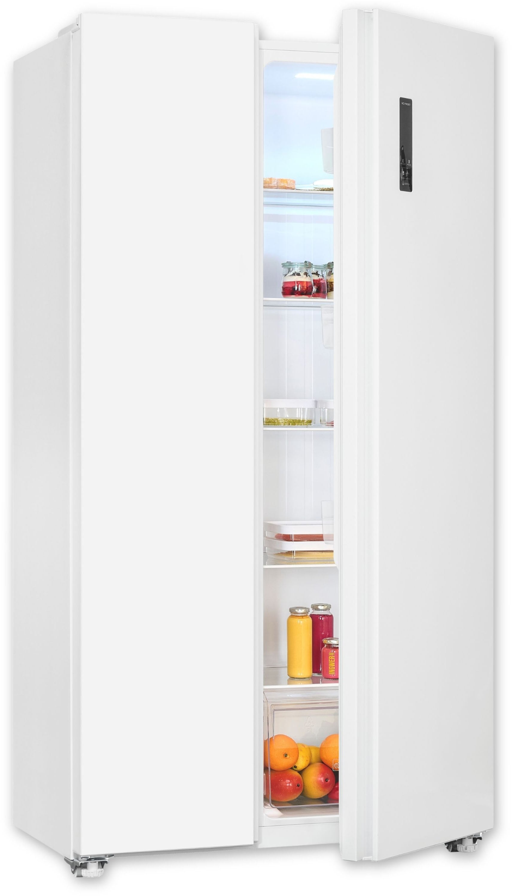 exquisit Side-by-Side SBS46-040E weiss "SBS46-040E weiss" 177 cm hoch 90 cm günstig online kaufen