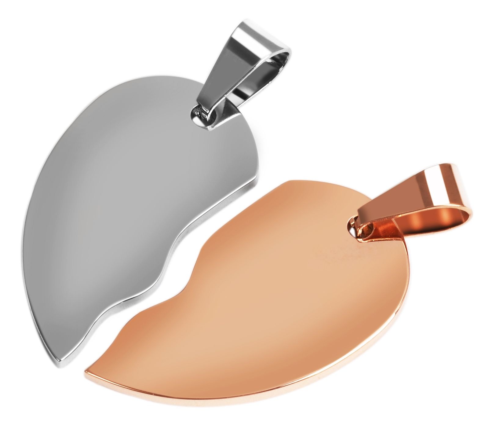 Adelia´s Kettenanhänger »Unisex Anhänger – Herz Gravuranhänger aus Edelstahl« ()  Ein Geschenk, das Freude macht