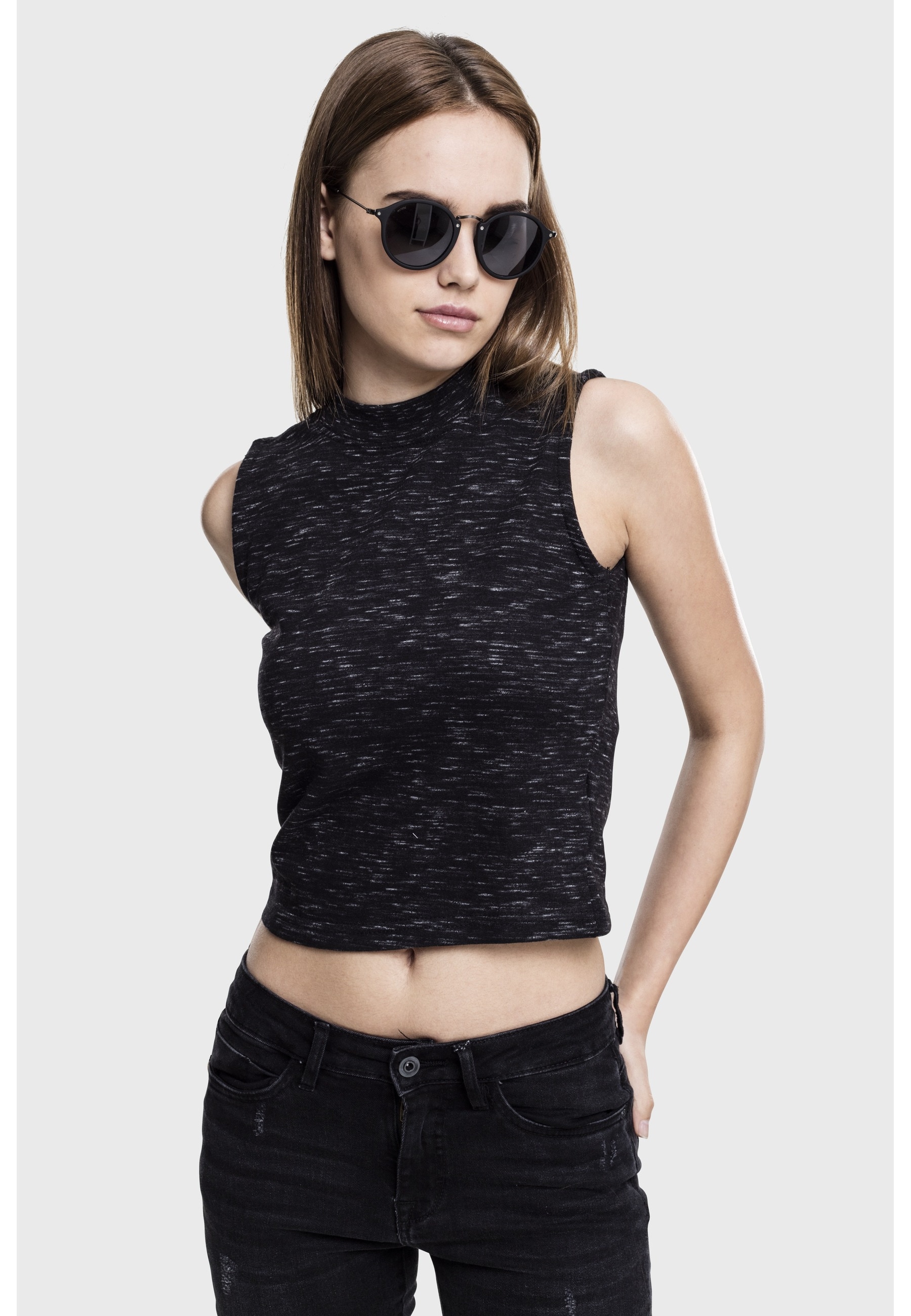 URBAN CLASSICS Tanktop »Urban Classics Damen Ladies Space Dye Top« 1 Stk.