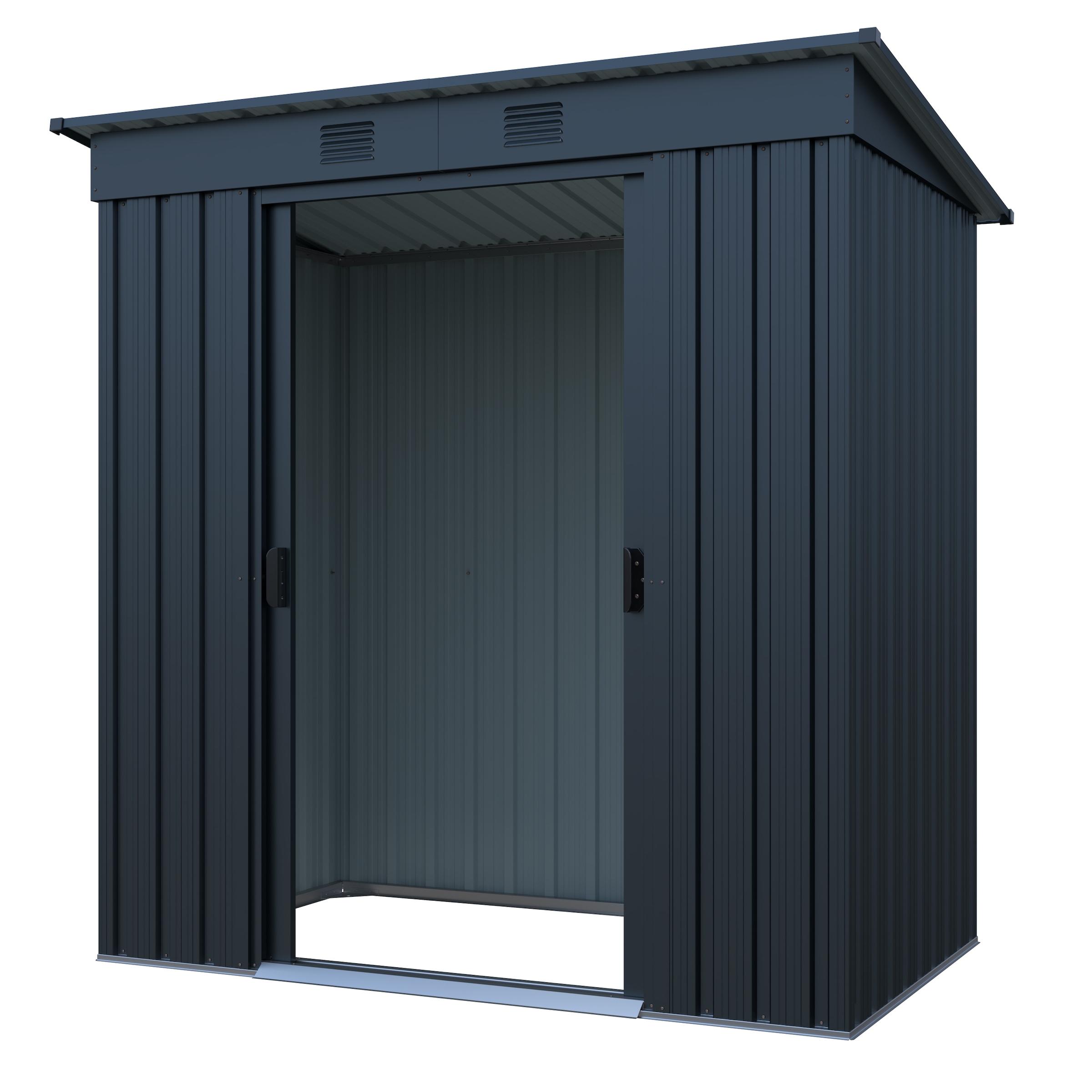 GARDEN 'N' MORE Gerätehaus »Pultdachhaus Basic plus« einfacher Aufbau, Langlebig, mit Lüftungsschlitzen