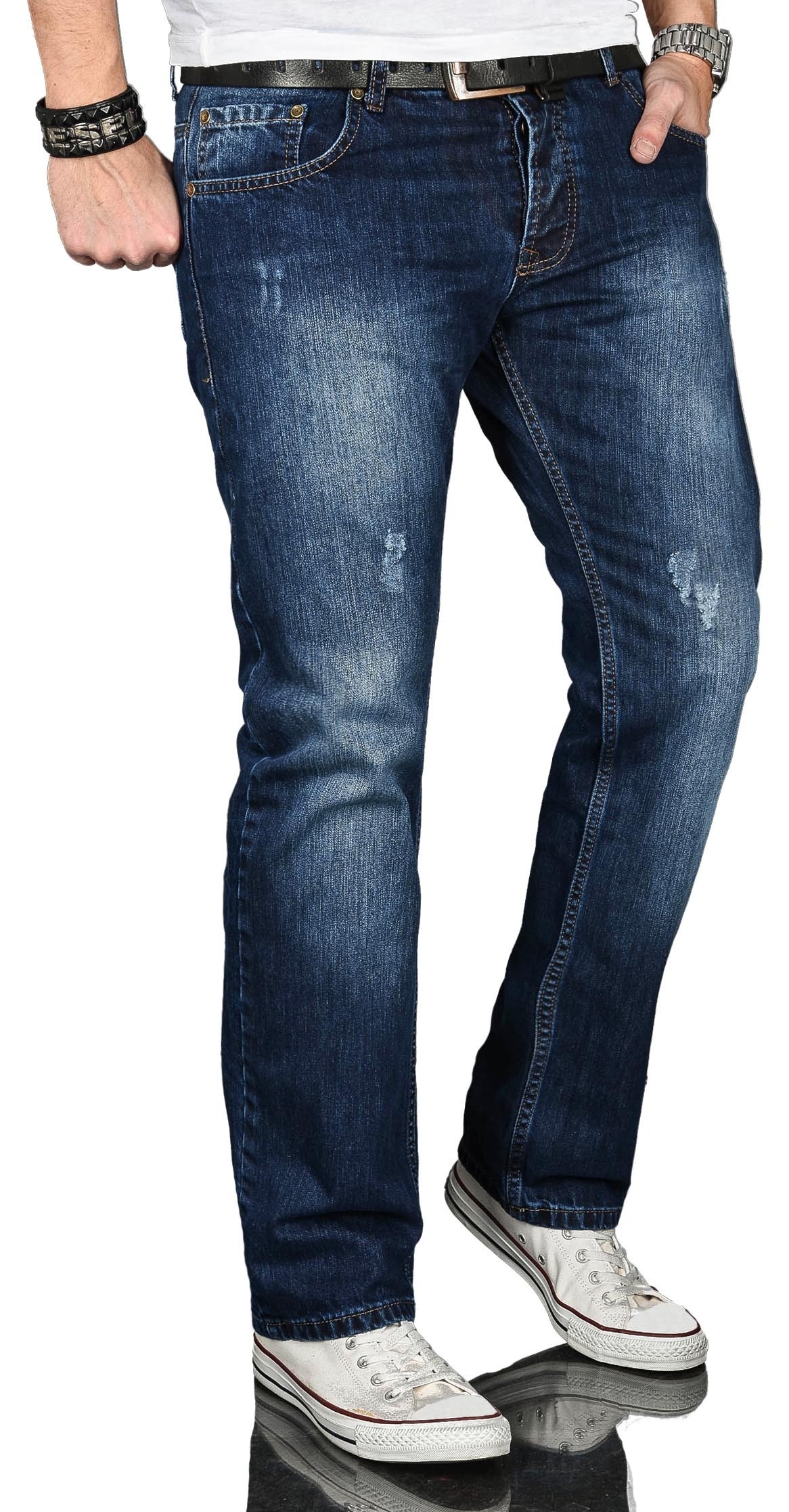 Alessandro Salvarini Regular-fit-Jeans »ASJulio«, mit geradem Bein