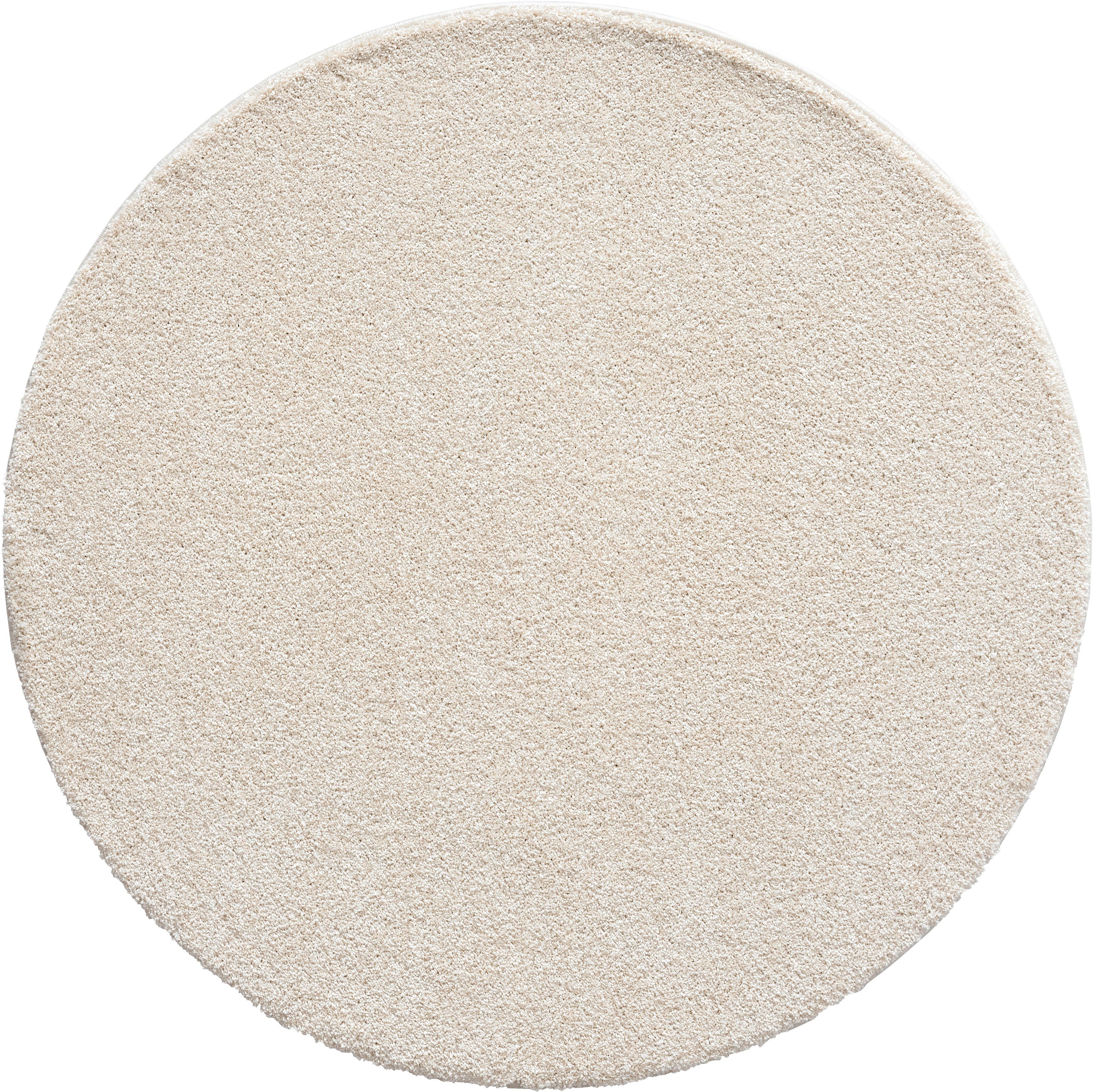 merinos Teppich »Forest 340«, rund, 25 mm Höhe, Shaggy, uni meliert, sehr dicht und weich, Wohnzimmer
