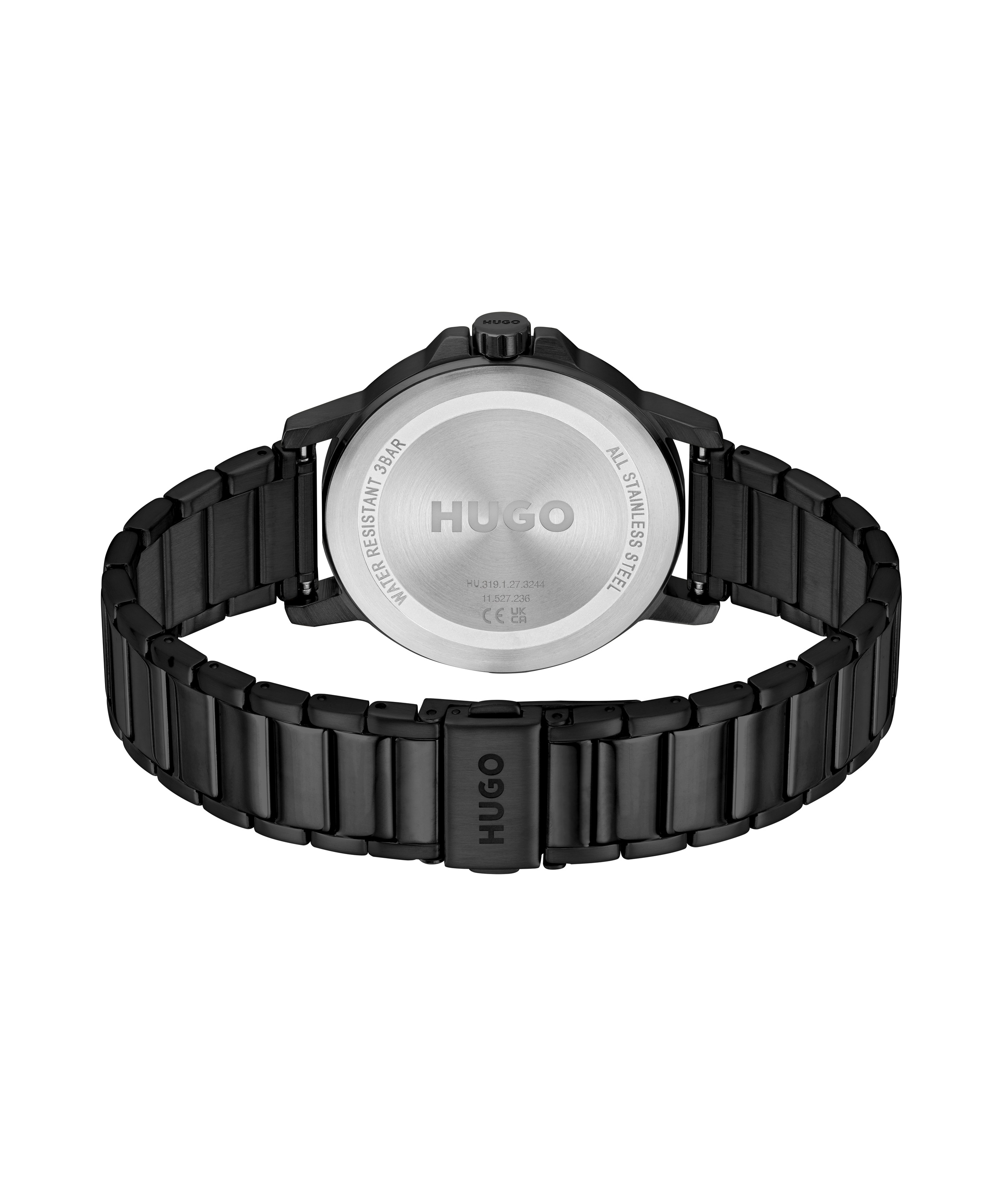 HUGO Quarzuhr »#SMOOTH«, Armbanduhr, Herrenuhr, Edelstahlarmband, analog