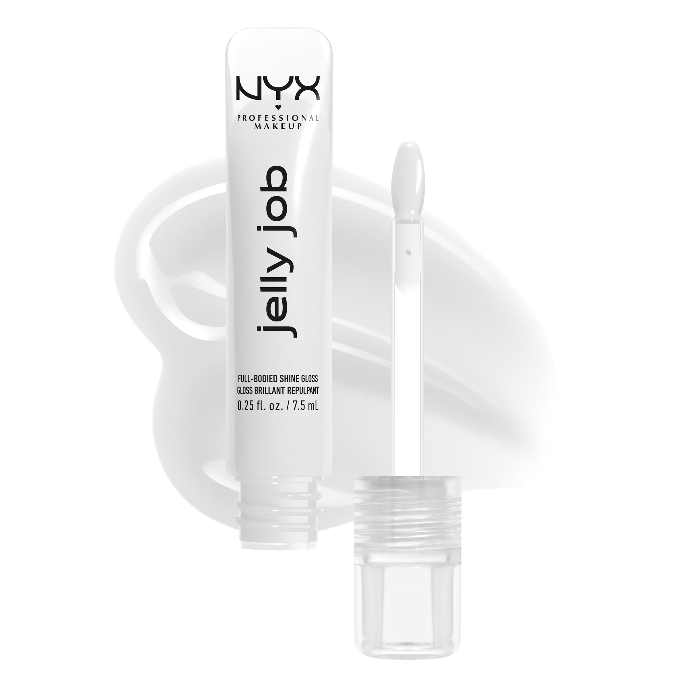 NYX PROFESSIONAL MAKEUP Lipgloss »JELLY JOB FULL BODIED SHINE GLOSS« no Filler -pflegender Gloss für optisch vollere Lippen