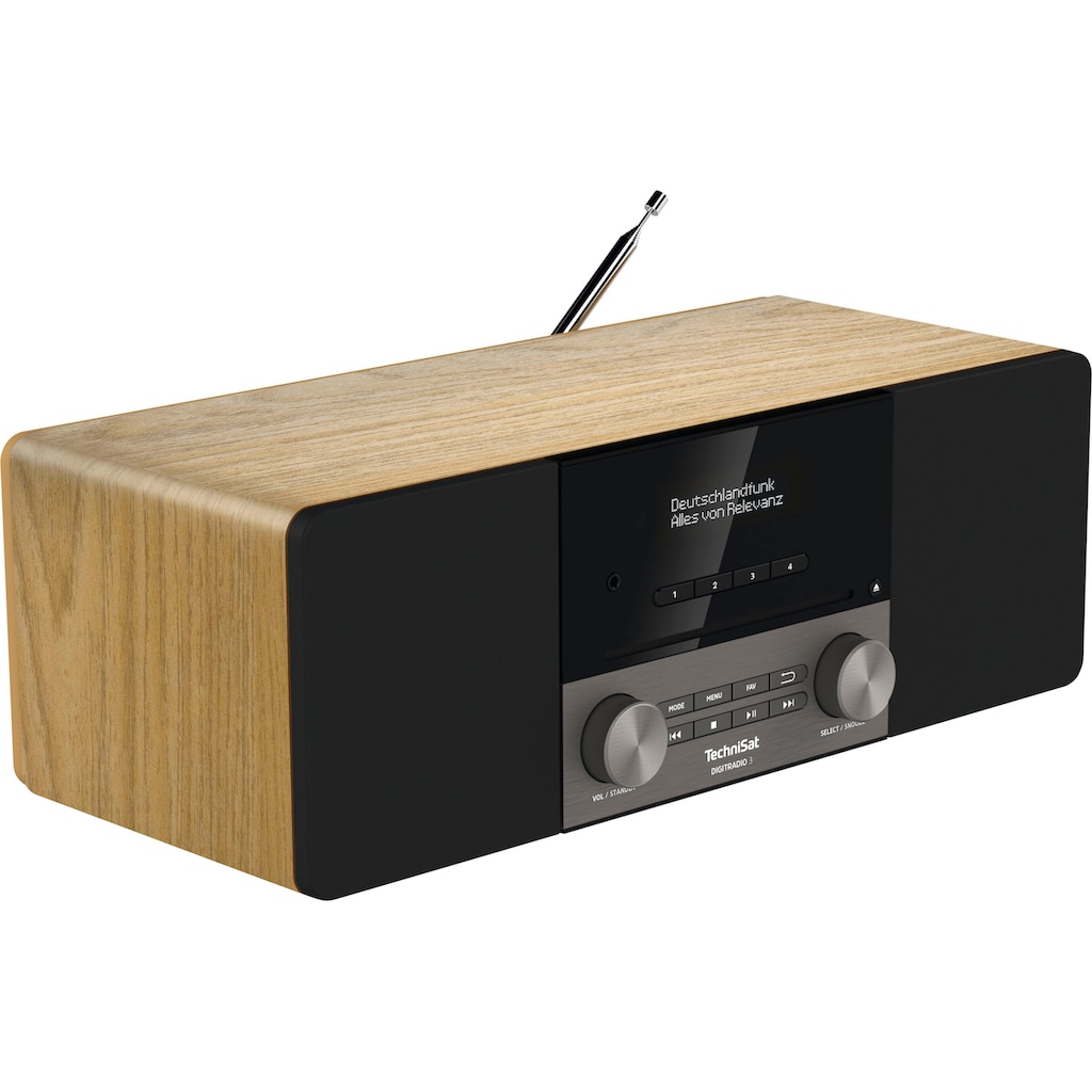 TechniSat Digitalradio (DAB+) »DIGITRADIO 3«, (A2DP Bluetooth-AVRCP Bluetooth Digitalradio (DAB+)-UKW mit RDS 20 W)