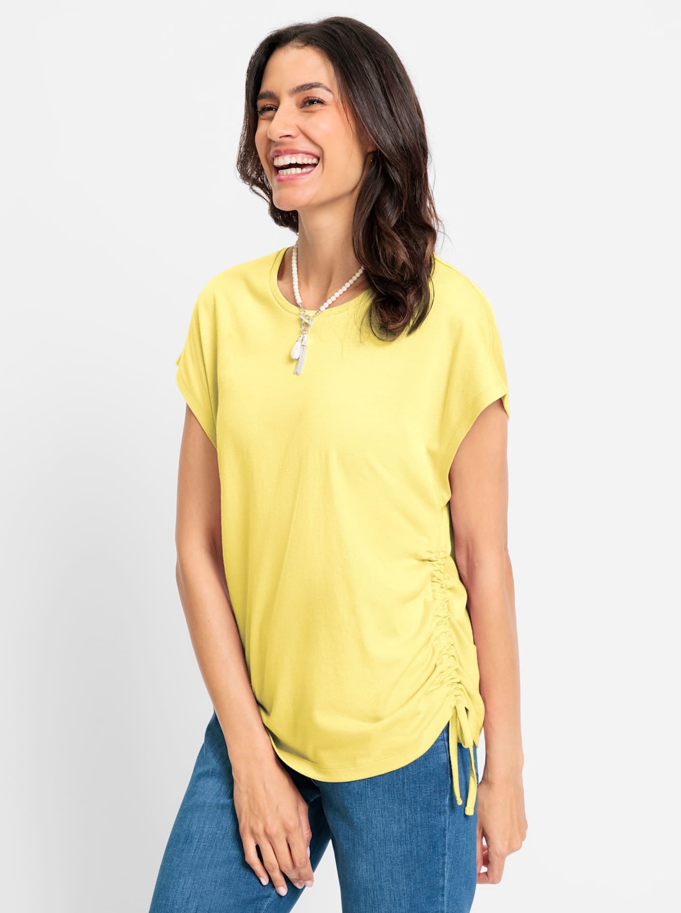 Inspirationen Rundhalsshirt "Rundhals-Shirt" 1 Stk. tlg. günstig online kaufen