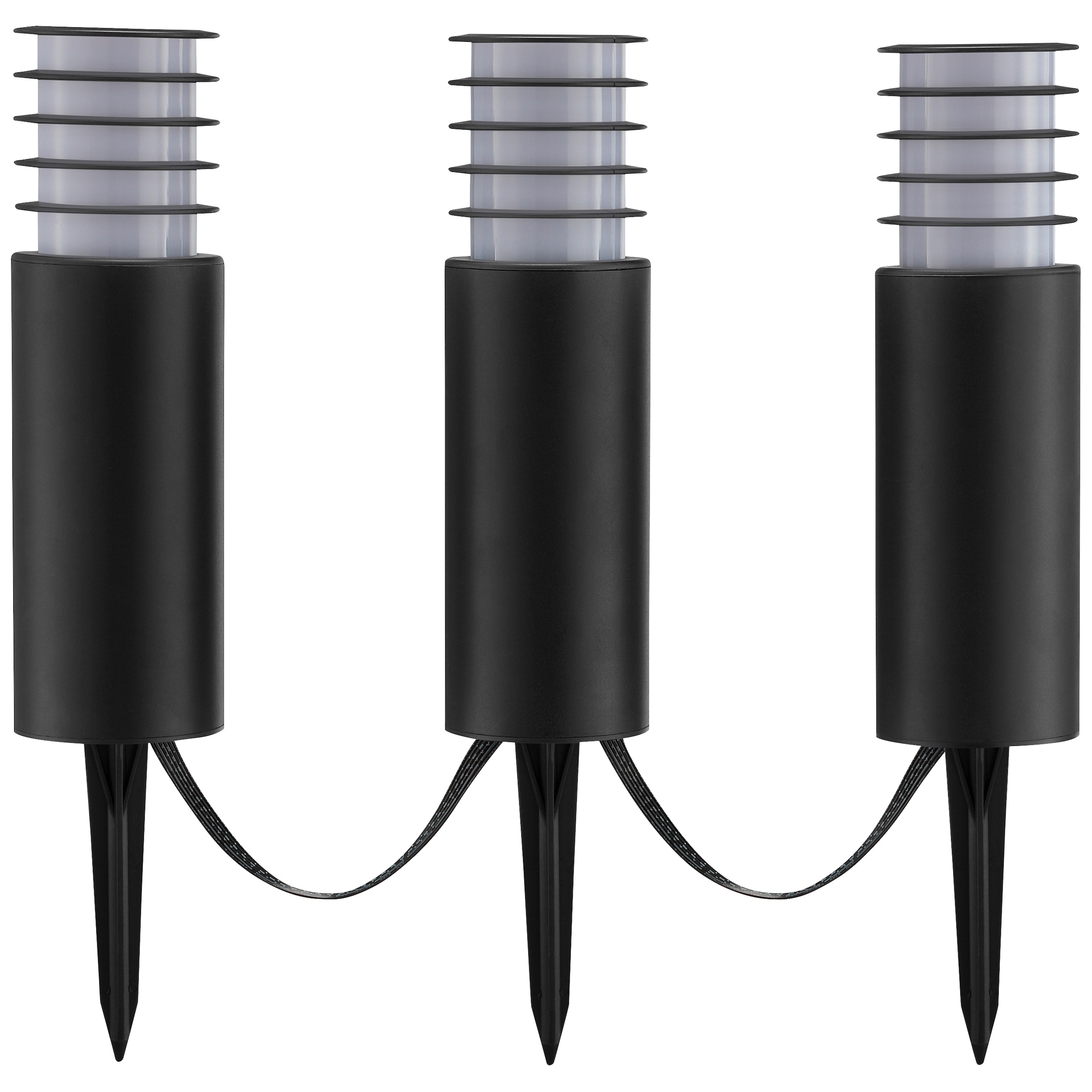 Brilliant LED Gartenleuchte "Carosu" LED-Modul 3 Stk. warmweiß - kaltweiß L günstig online kaufen