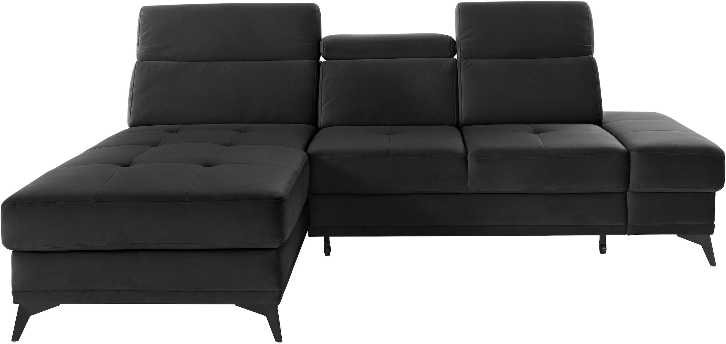 Home affaire Ecksofa "Cardiz L-Form" inkl.Kopfteilverstellung und Federkern günstig online kaufen