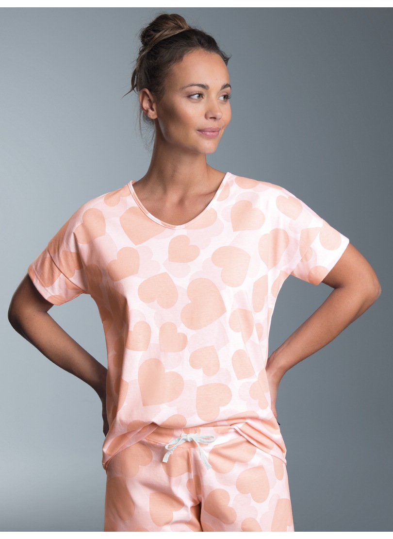 Thumbnail - Trigema Schlafanzug "TRIGEMA Oversized T-Shirt mit Allover Herzchen-Print" 1 Stk. tlg.