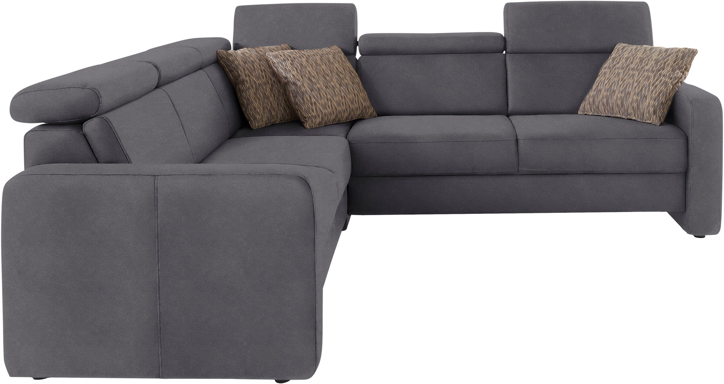 sit&more Ecksofa »Bologna L-Form«, Kopfteilverstellung, wahlweise mit Bettfunktion und Schubkasten