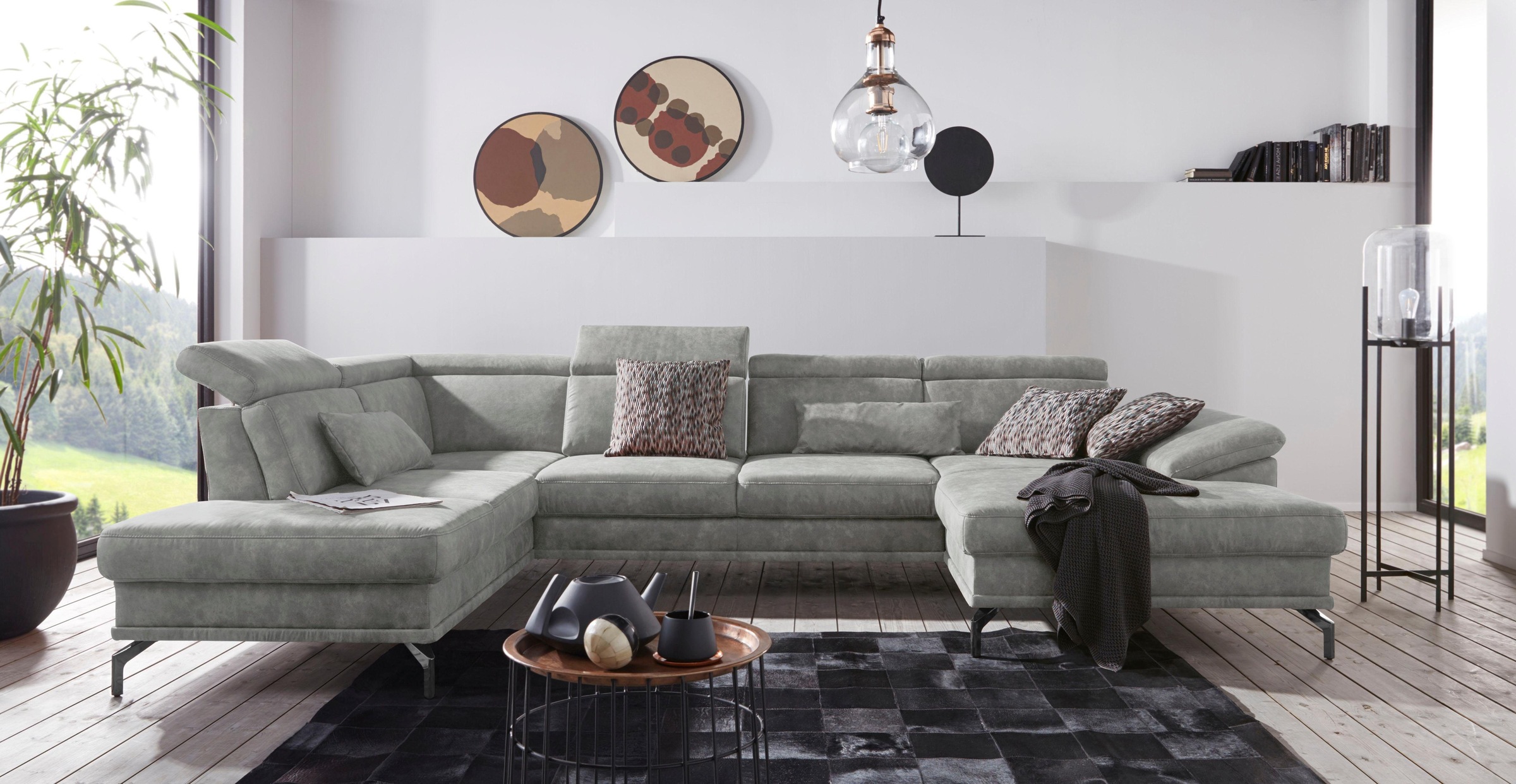 sit&more Wohnlandschaft "Scorpio U-Form" inklusive Sitztiefenverstellung, m günstig online kaufen