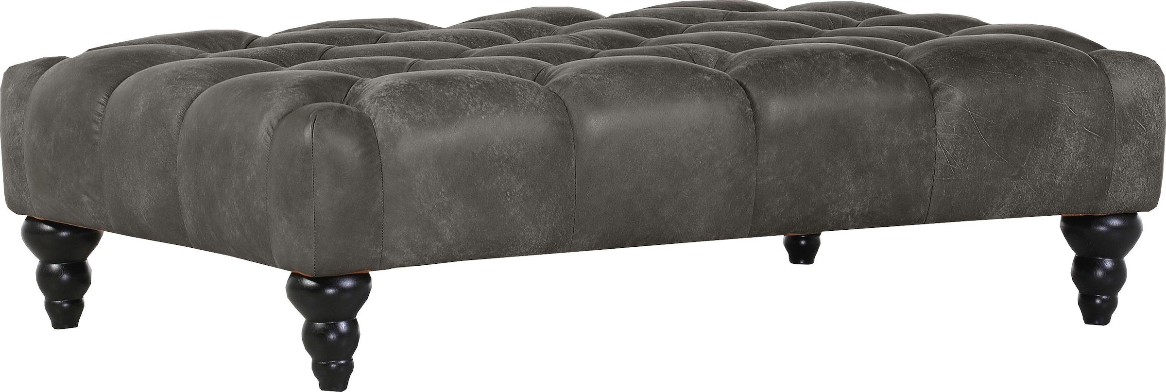 Gutmann Factory Hocker "Amazonas, Megahocker mit Anilinleder-Bezug, Breite 230 cm" Sitzpolsterung: formstabiler Polyätherschaum
