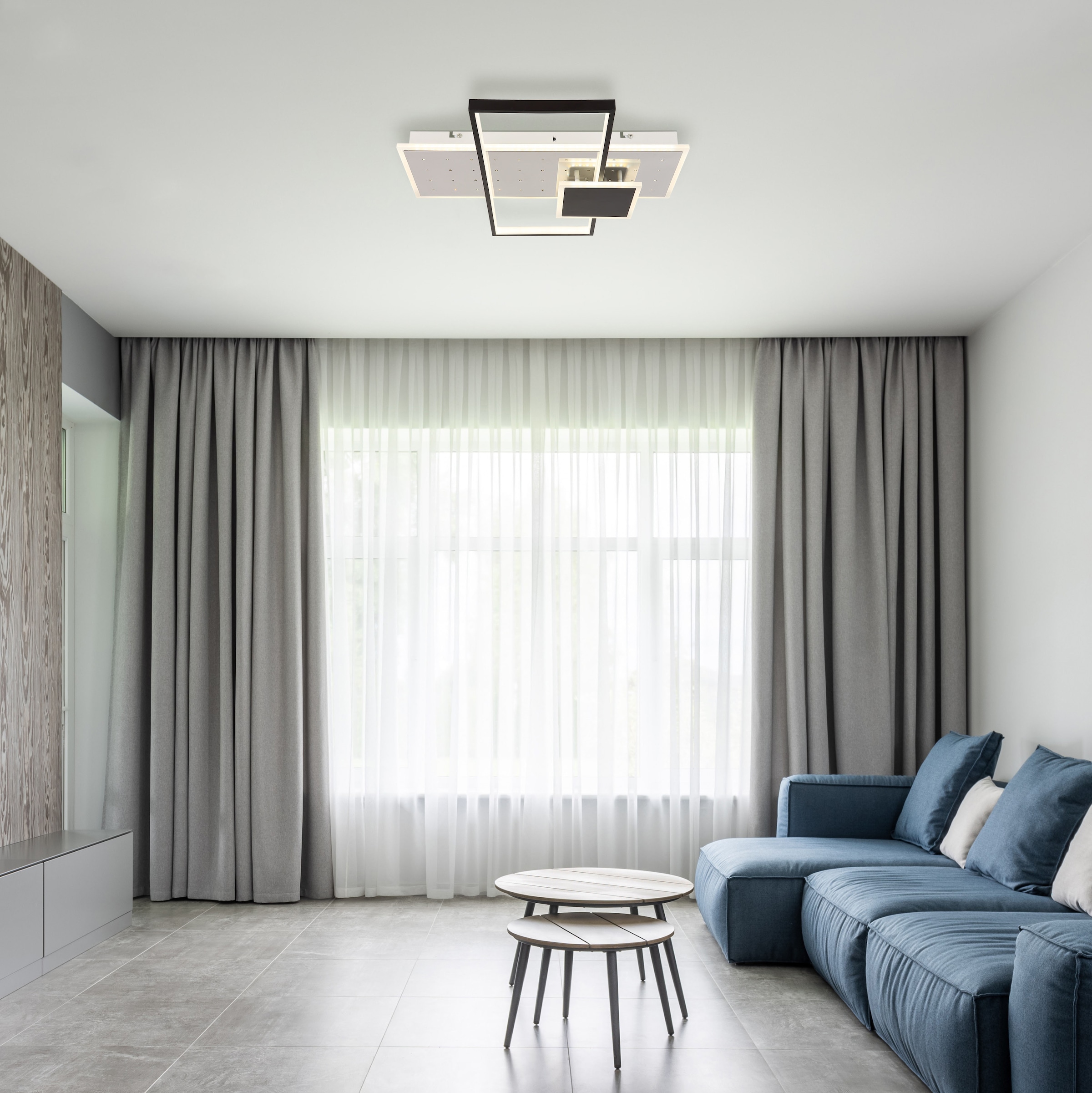 GLOBO LIGHTING LED Deckenleuchte »DABBY«, Leuchtmittel LED-Modul | LED fest integriert, Deckenlampe/Wohnzimmer/Schlafzimmer/modern