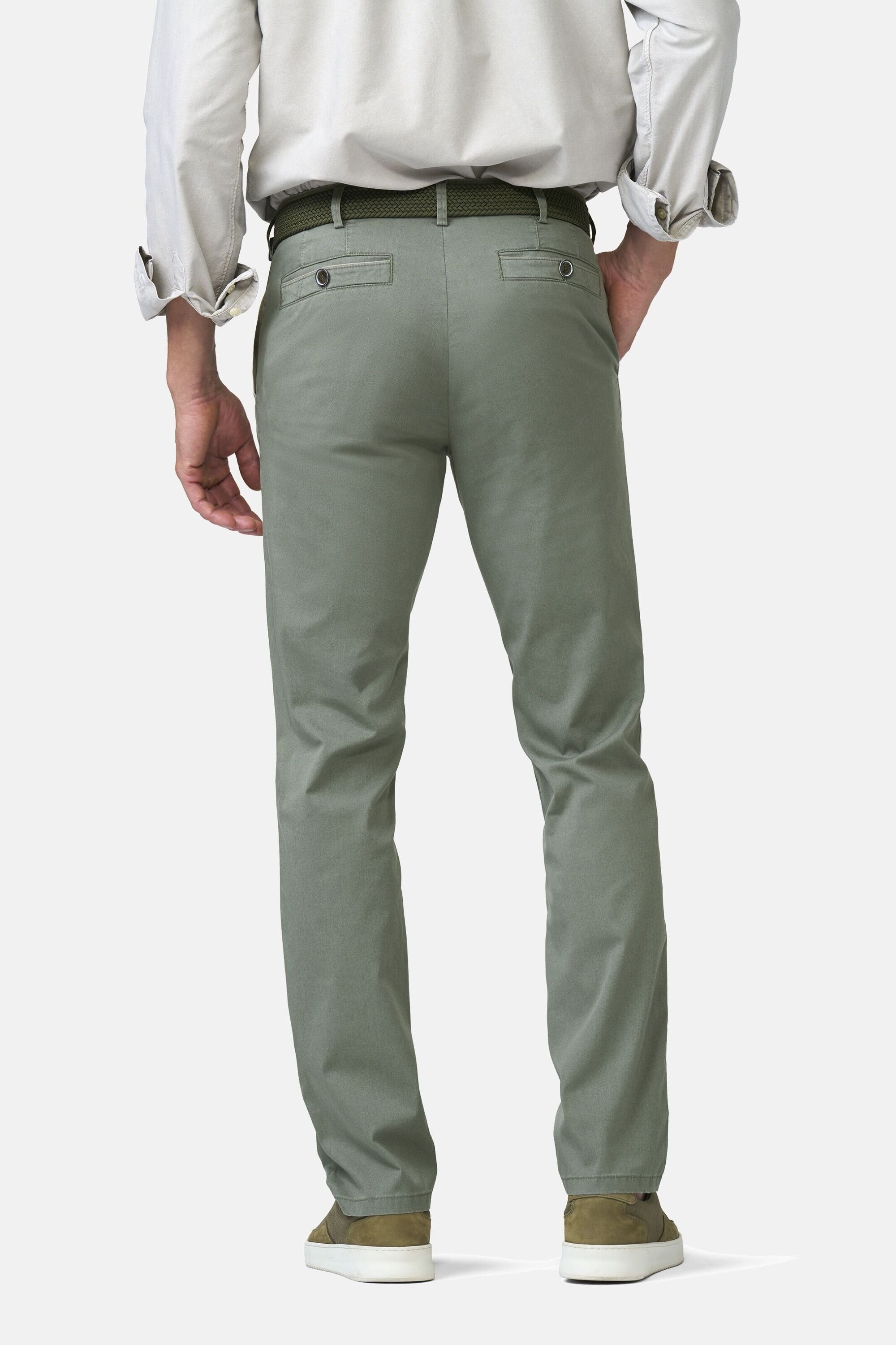 MEYER New York 1-5074 Herren Chinos Oliv Größe 60 2