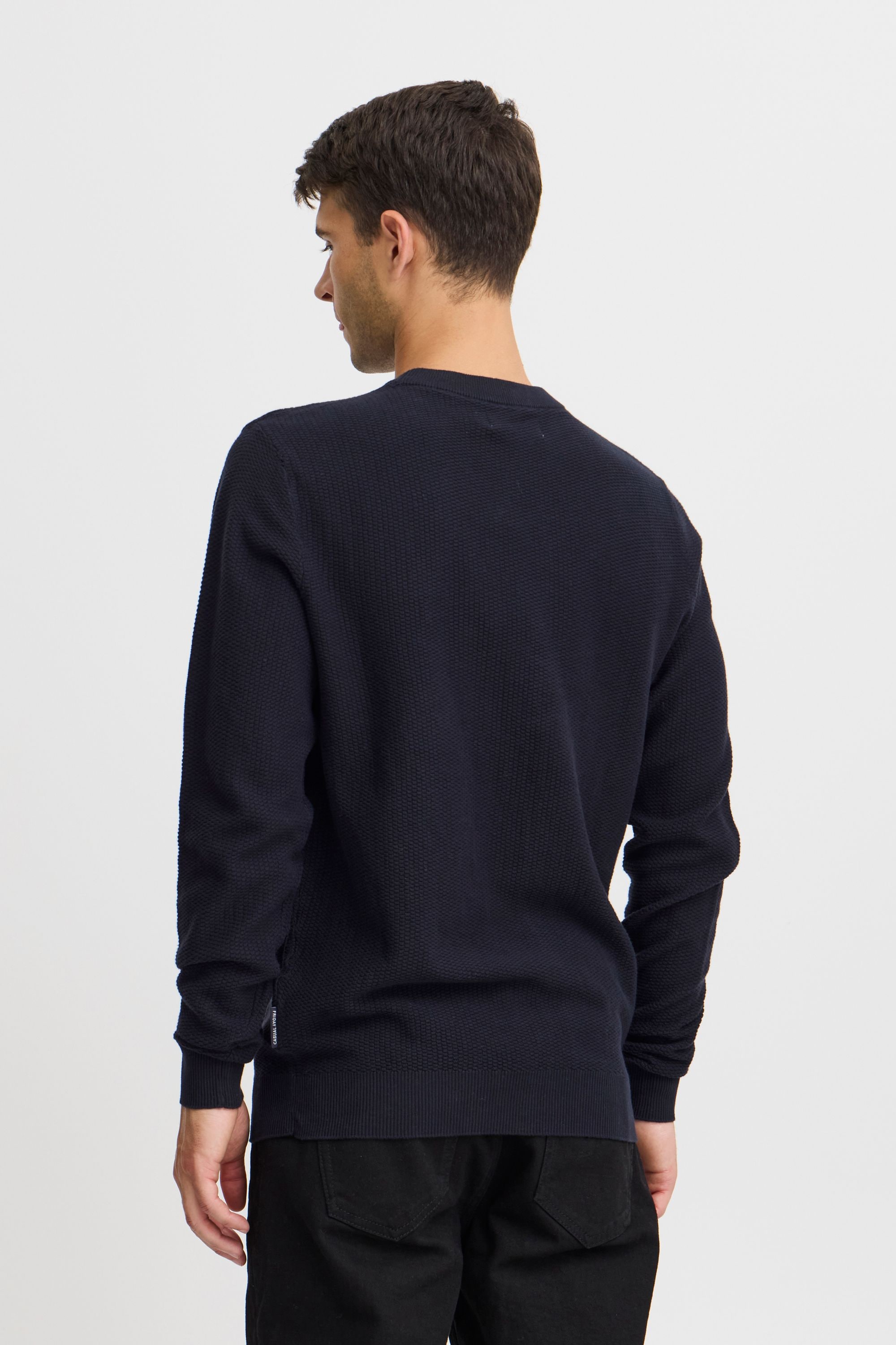 Casual Friday Strickfleece-Pullover »Strickpullover CFKARL 0160 structured crew neck knit«