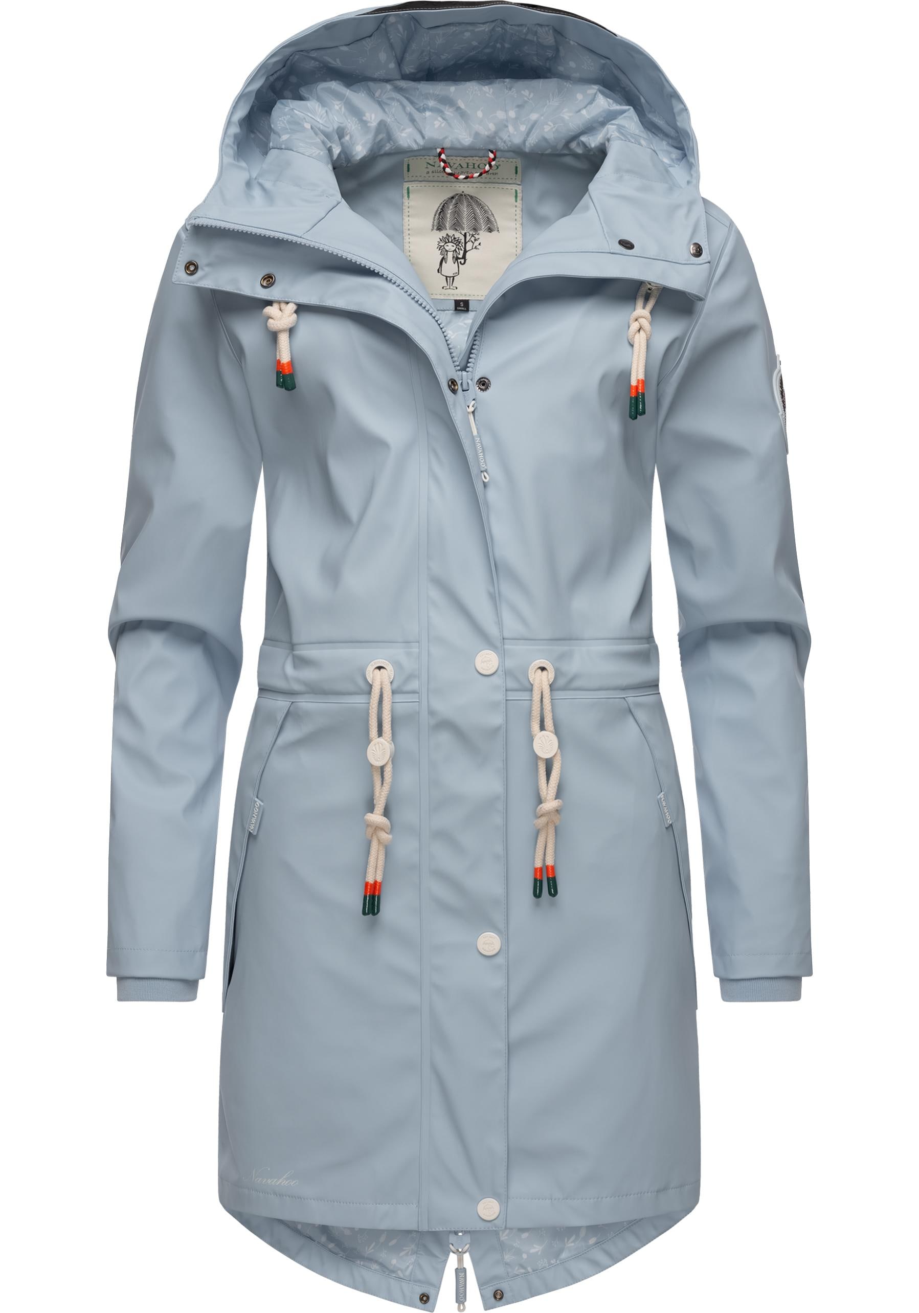 Navahoo Regenjacke "Tropical Stormoo", mit Kapuze, modischer Damen Outdoor Regenmantel