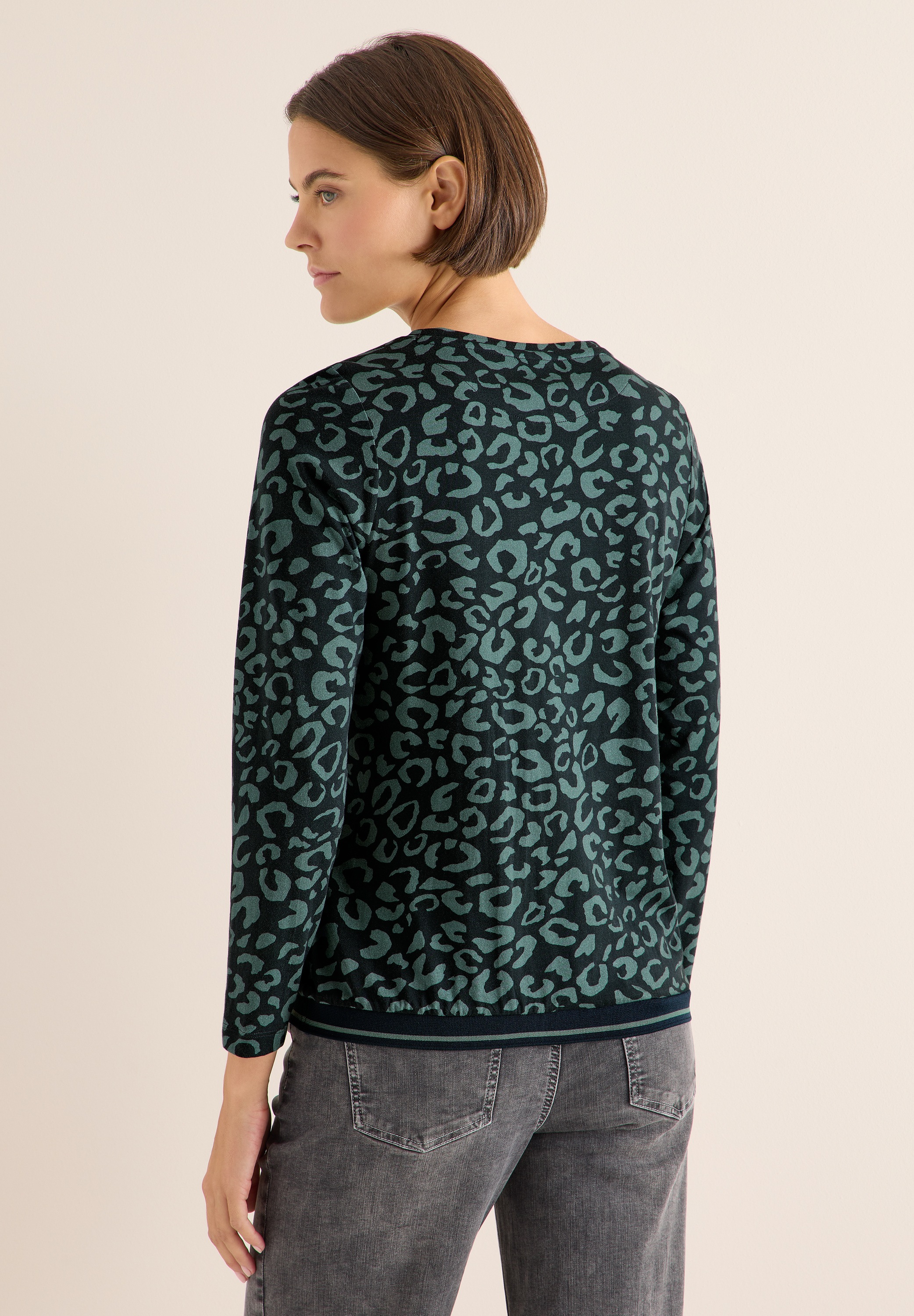 Cecil Langarmshirt, mit U-Boot-Ausschnitt