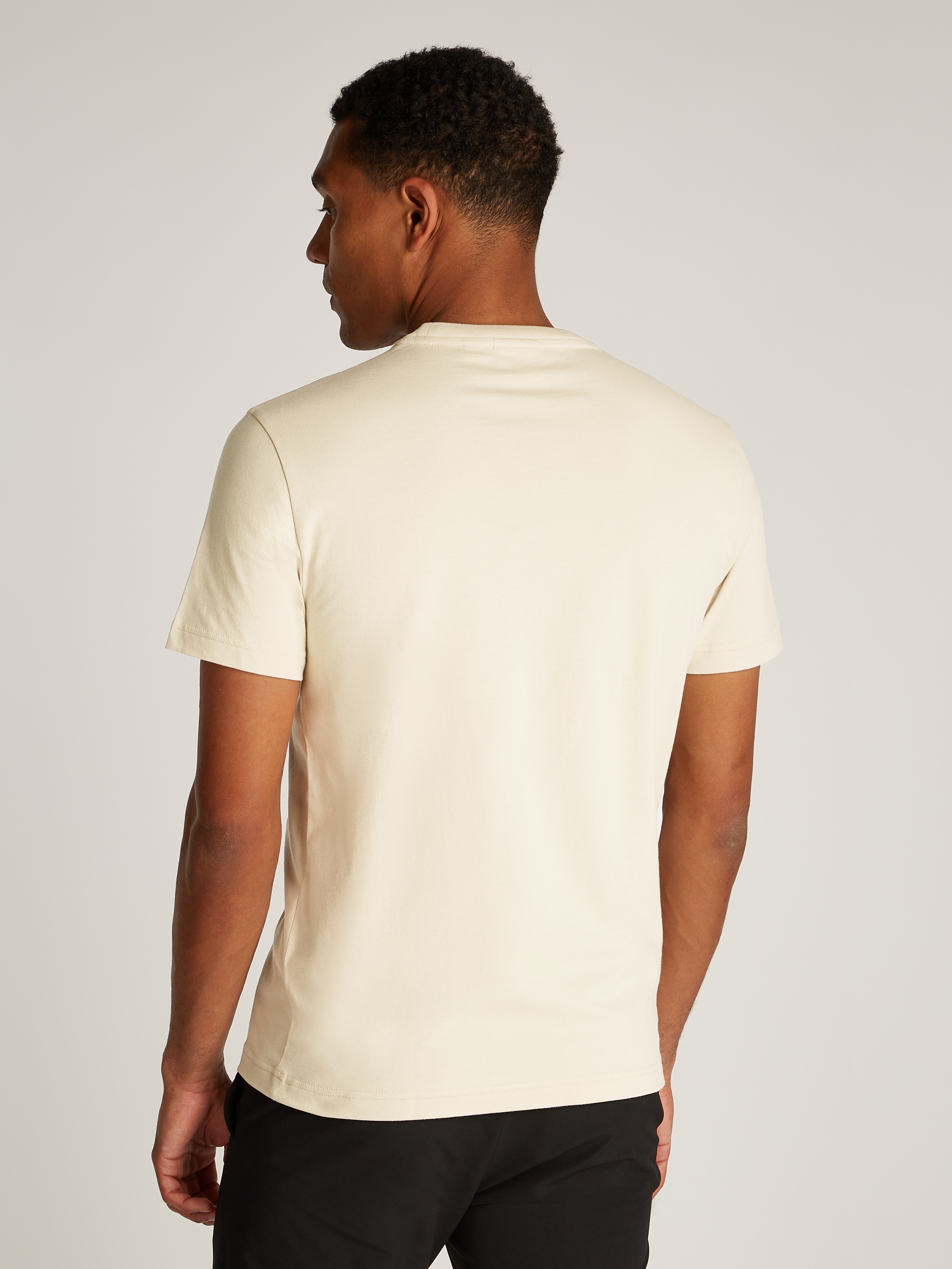 Calvin Klein Rundhalsshirt »SPLIT LINE LOGO T-SHIRT«, mit Logoprint