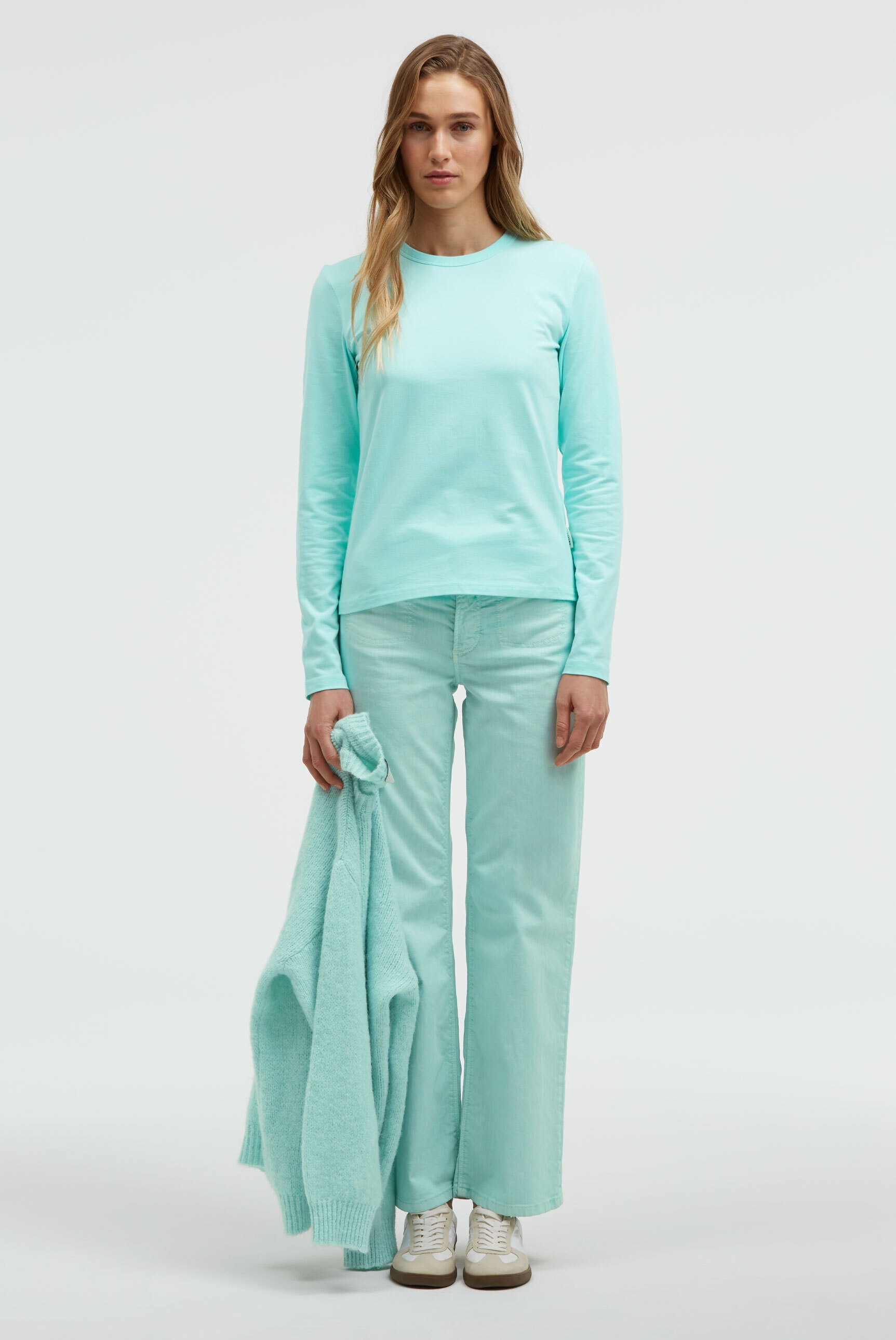 SENSES.THE LABEL Rundhalsshirt mit Baumwolle